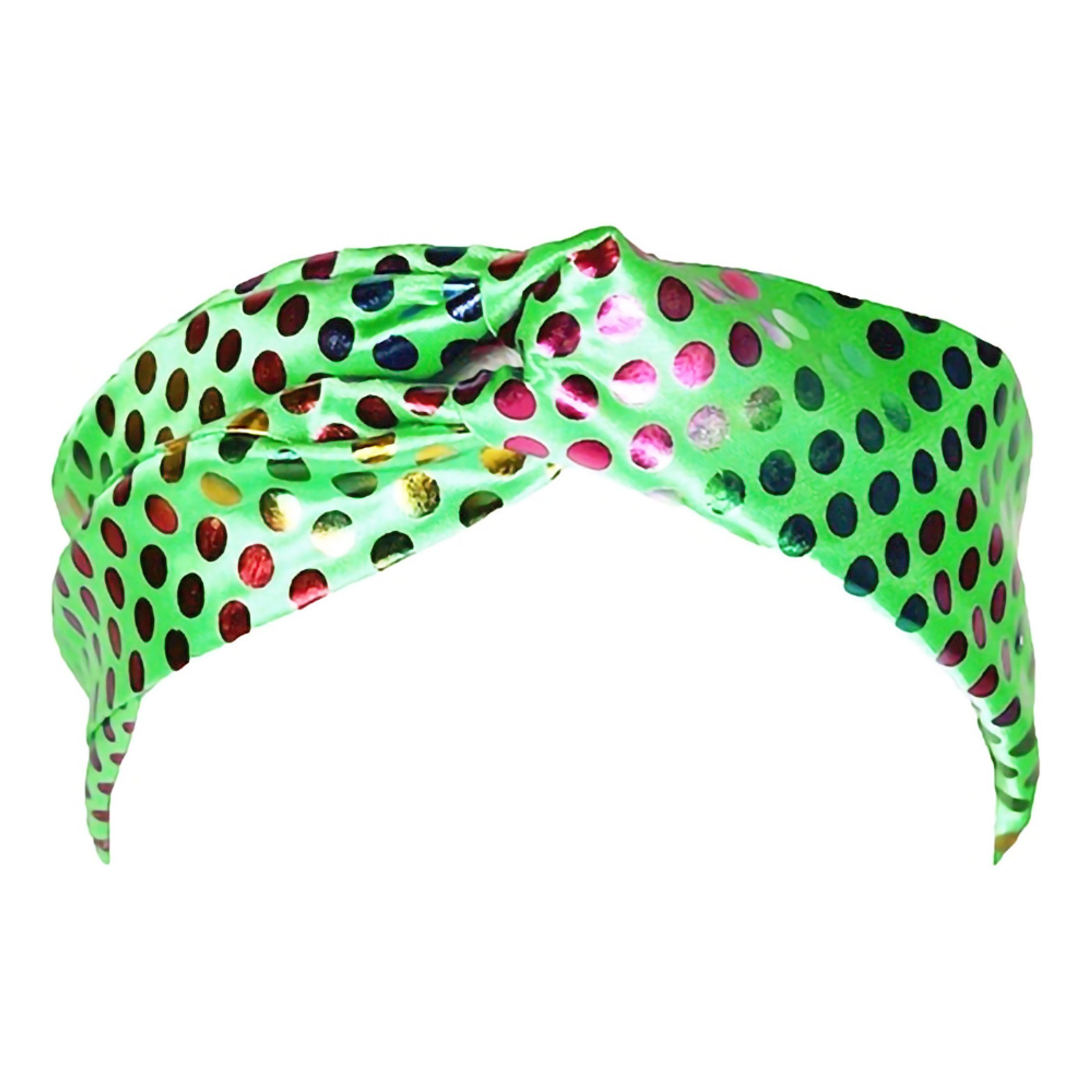 Hårband Disco Grön Färgskimrande - One size | Hem - Maskerad - Tillbehör - Maskeradaccessoarer | Maskeradspecialisten