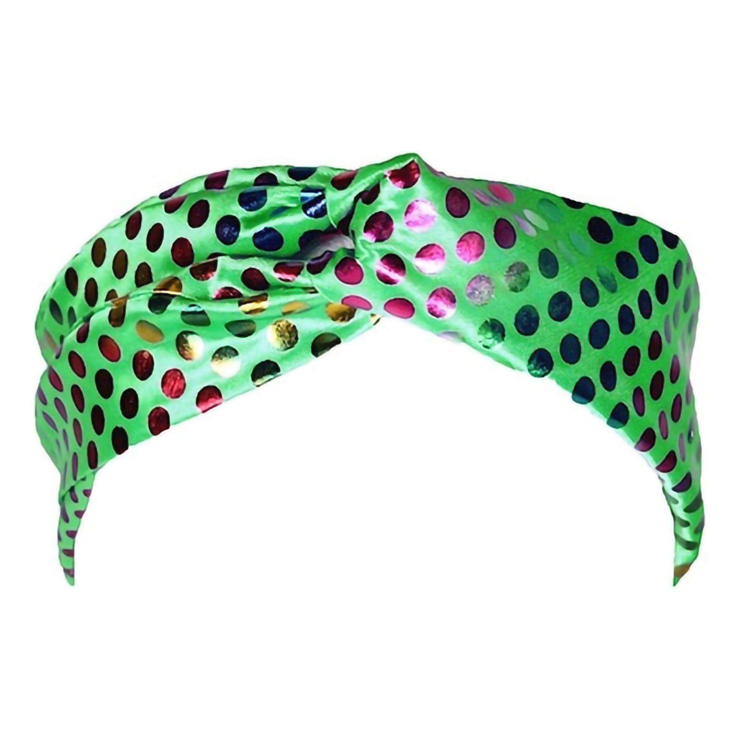 Hårband Disco Grön/Färgskimrande - One size | Hem - Maskerad - Tillbehör - Maskeradaccessoarer | Pryloteket