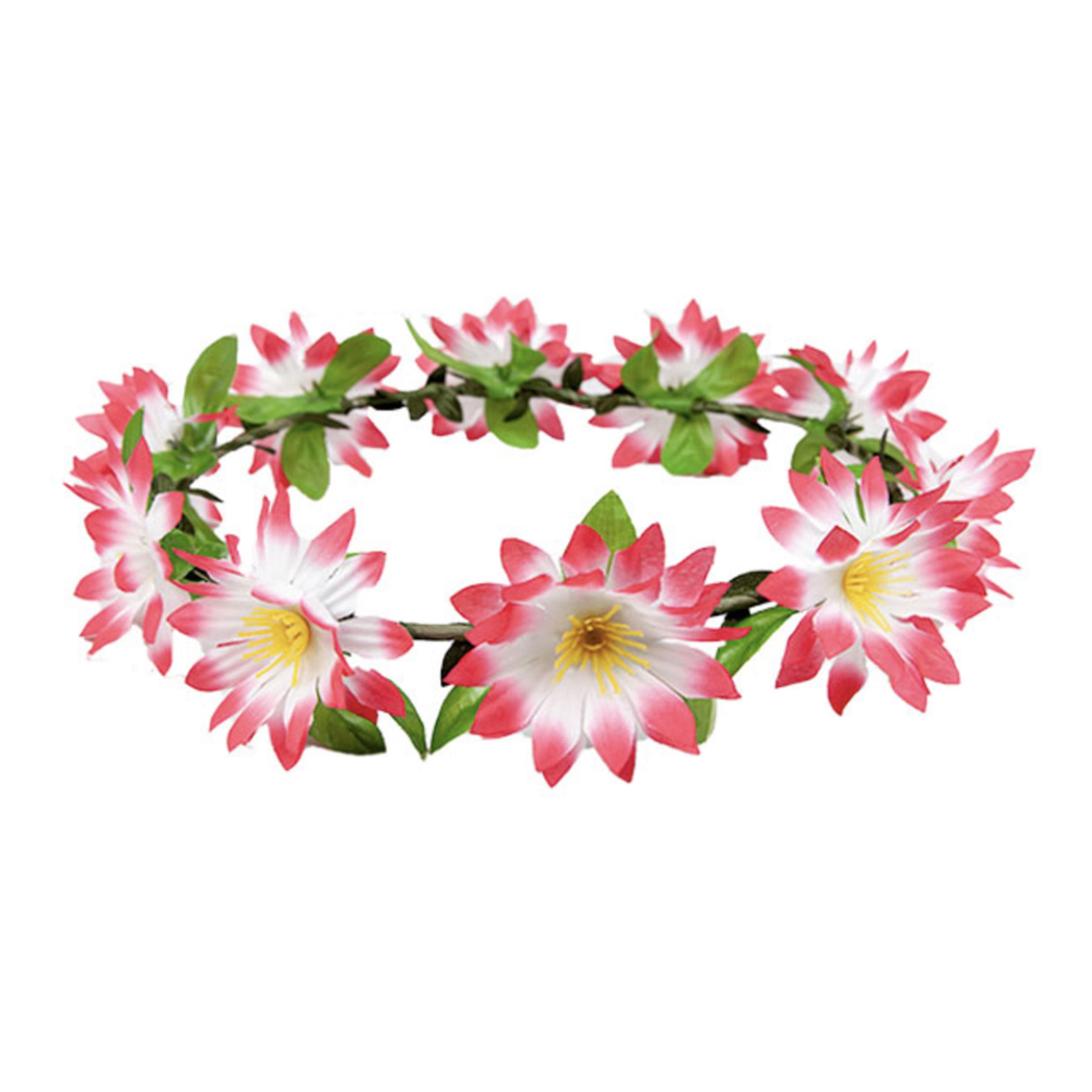 Läs mer om Hårband med Blommor Rosa - One size
