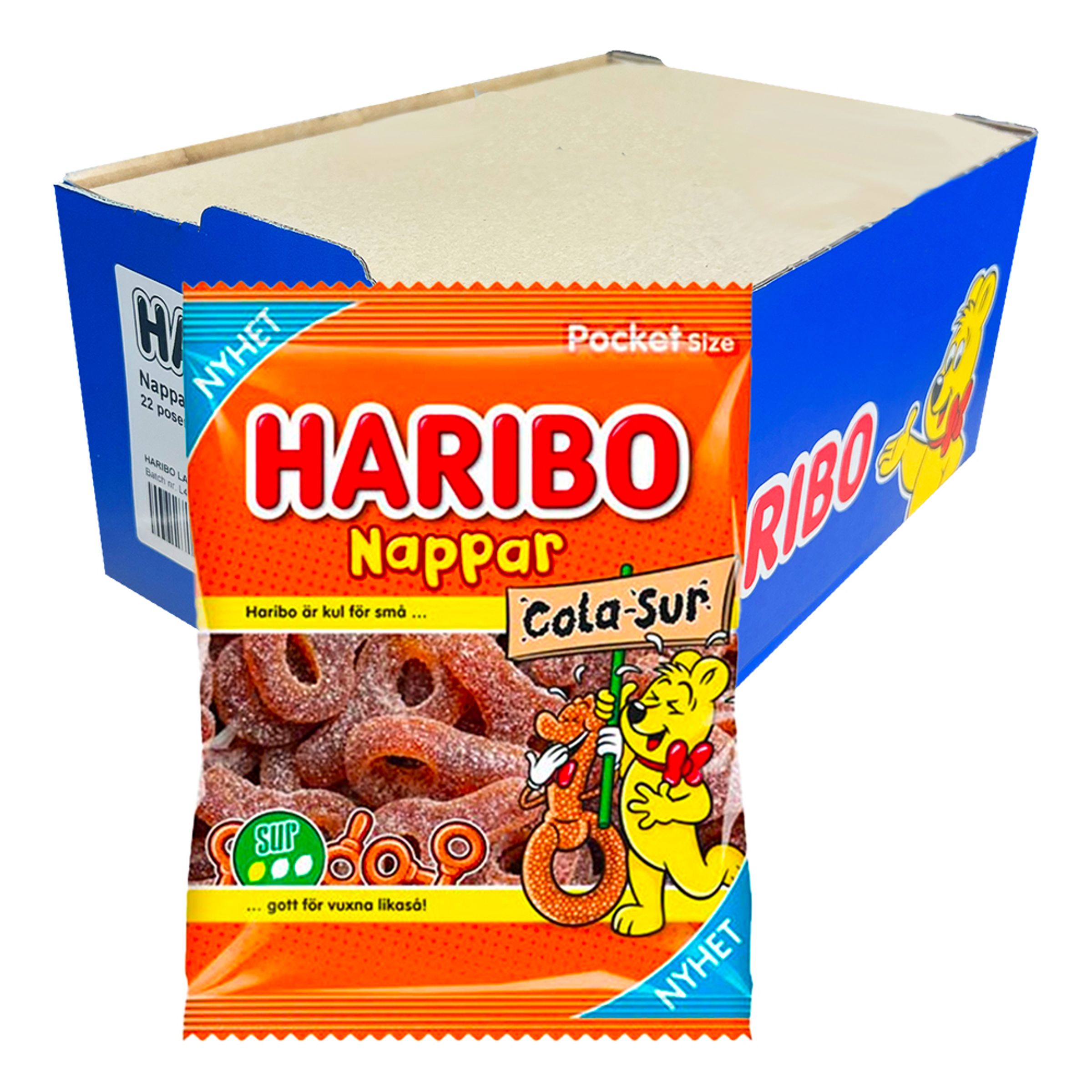 Haribo Colanappar Sur Storpack - 22-pack | Hem//Godis & Läsk//Godis//Retrogodis | PartyOutlet