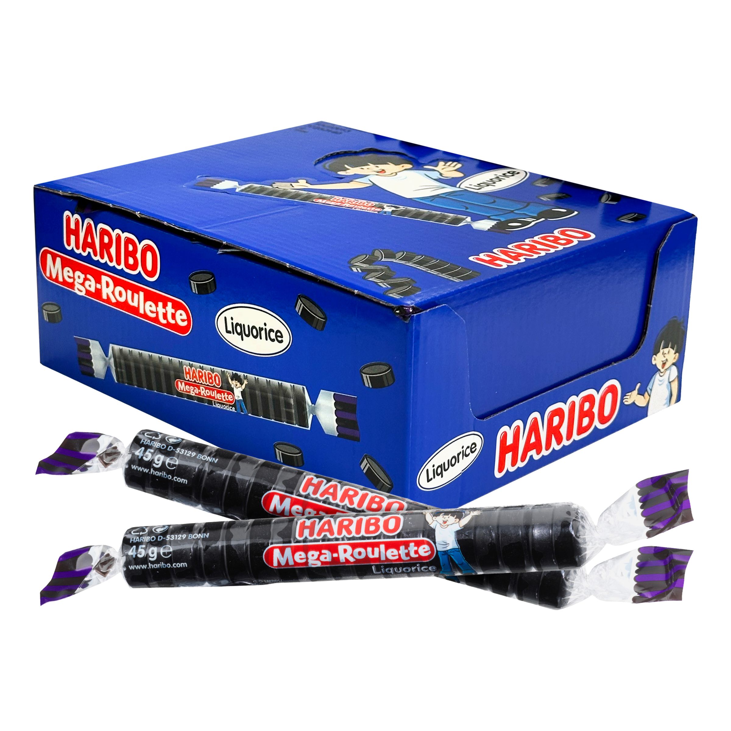 Haribo Mega Roulette Lakrits Storpack - 40-pack | Hem - Godis & Läsk - Godis - Lakrits | Maskeradspecialisten
