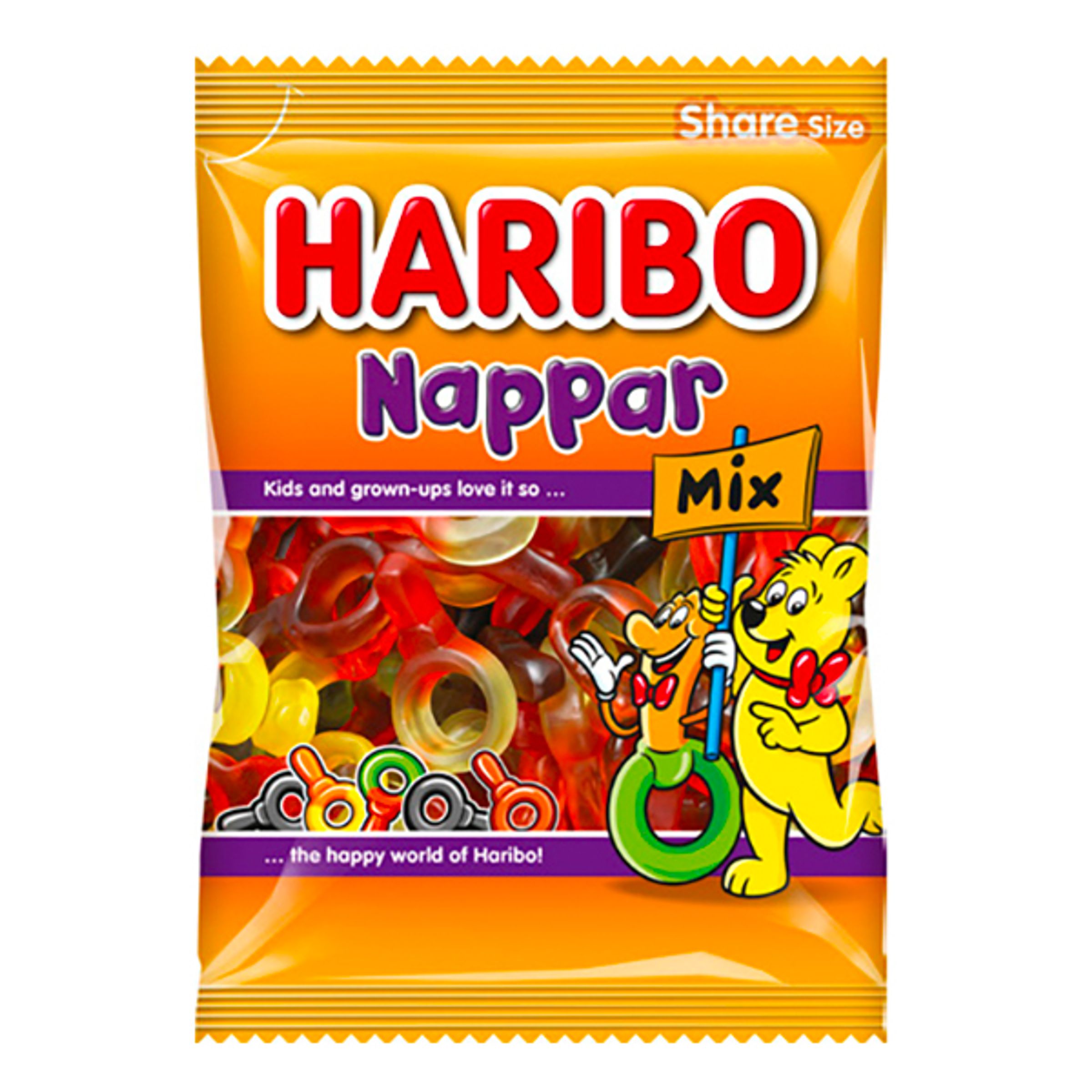 Läs mer om Haribo Nappar Mix - 275 gram