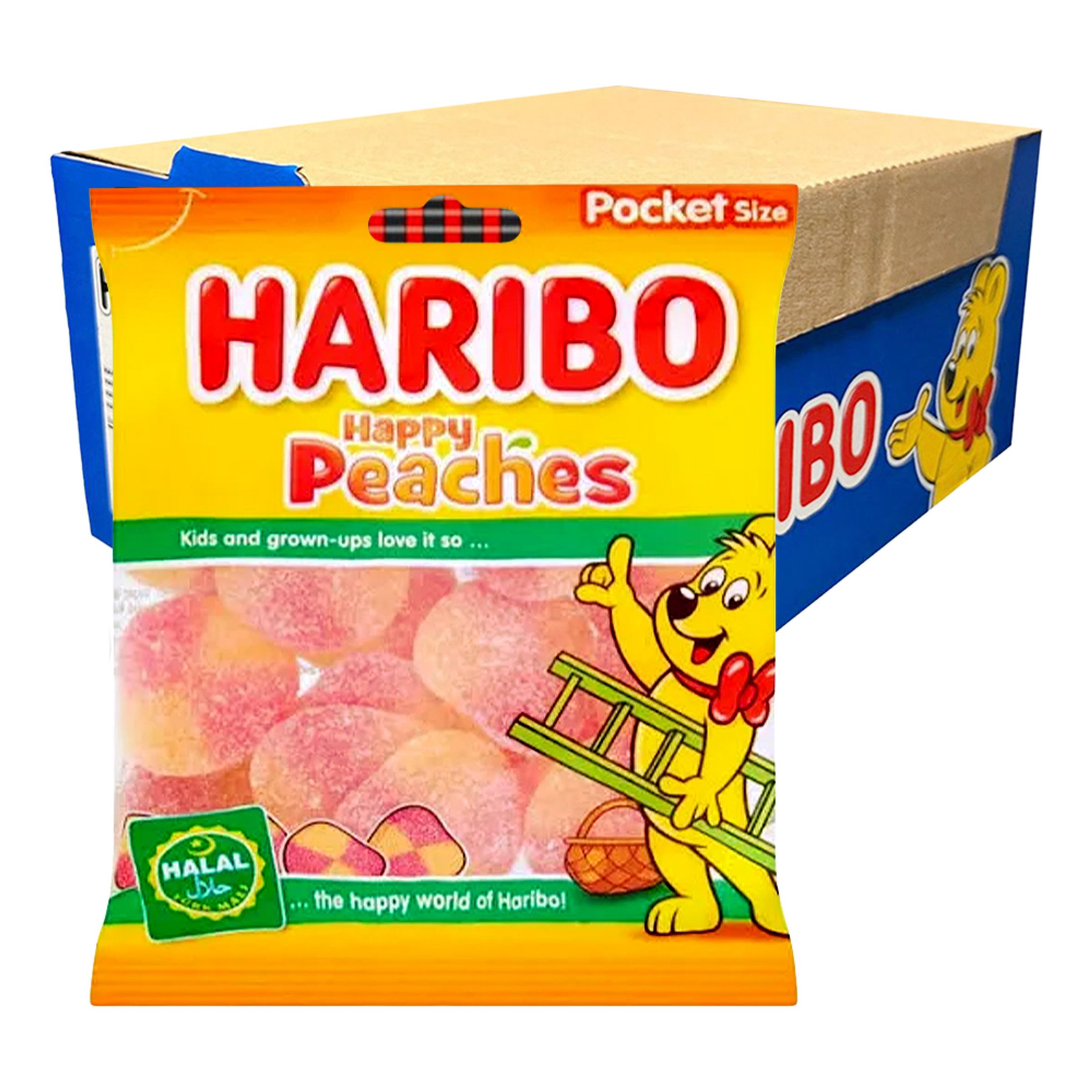 Haribo Persikor Godispåsar Storpack - 24-pack | Hem - Godis & Läsk - Godis - Retrogodis | Party Outlet