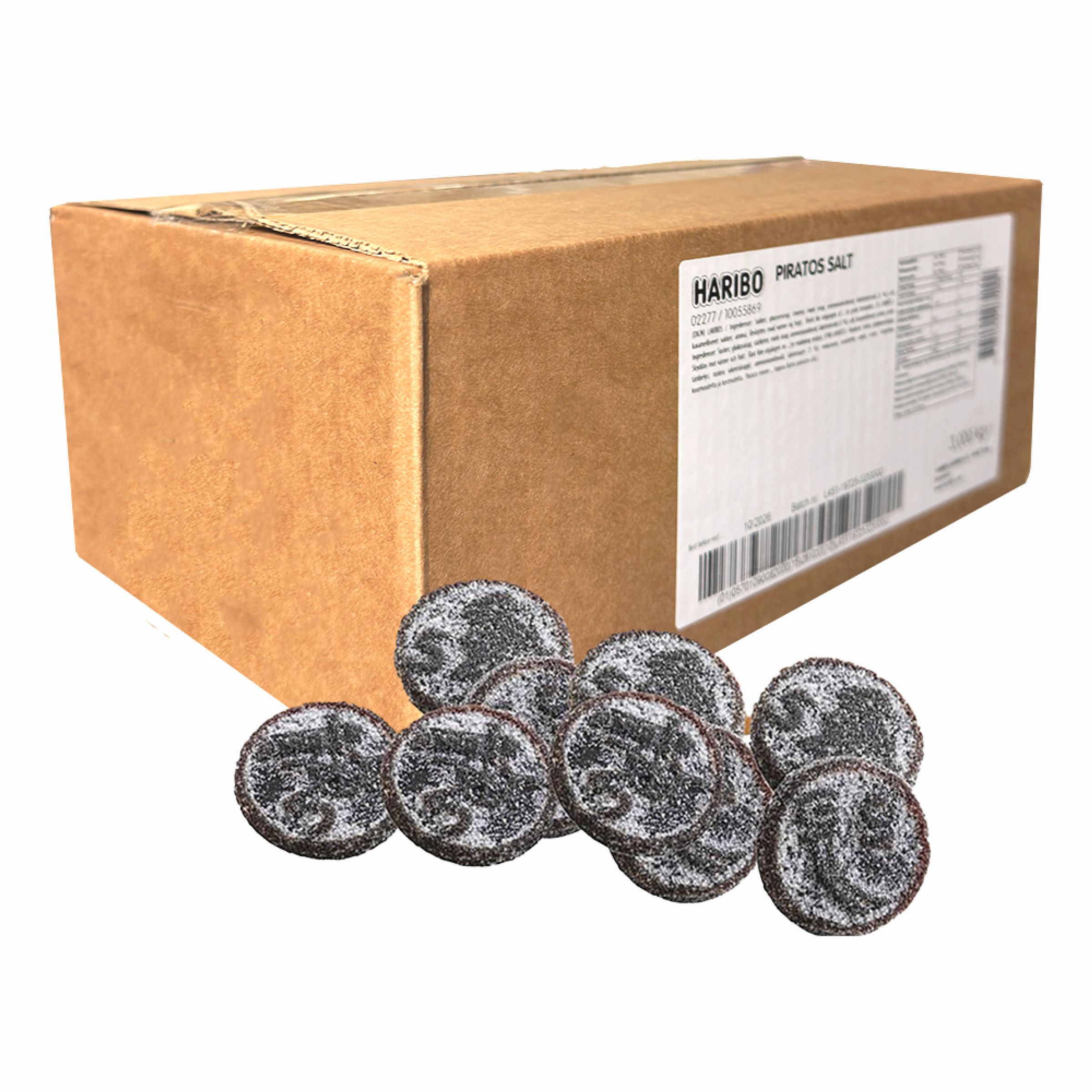 Haribo Piratos Salt Storpack - 3 kg | Hem - Godis & Läsk - Godis - Lakrits | Maskeradspecialisten