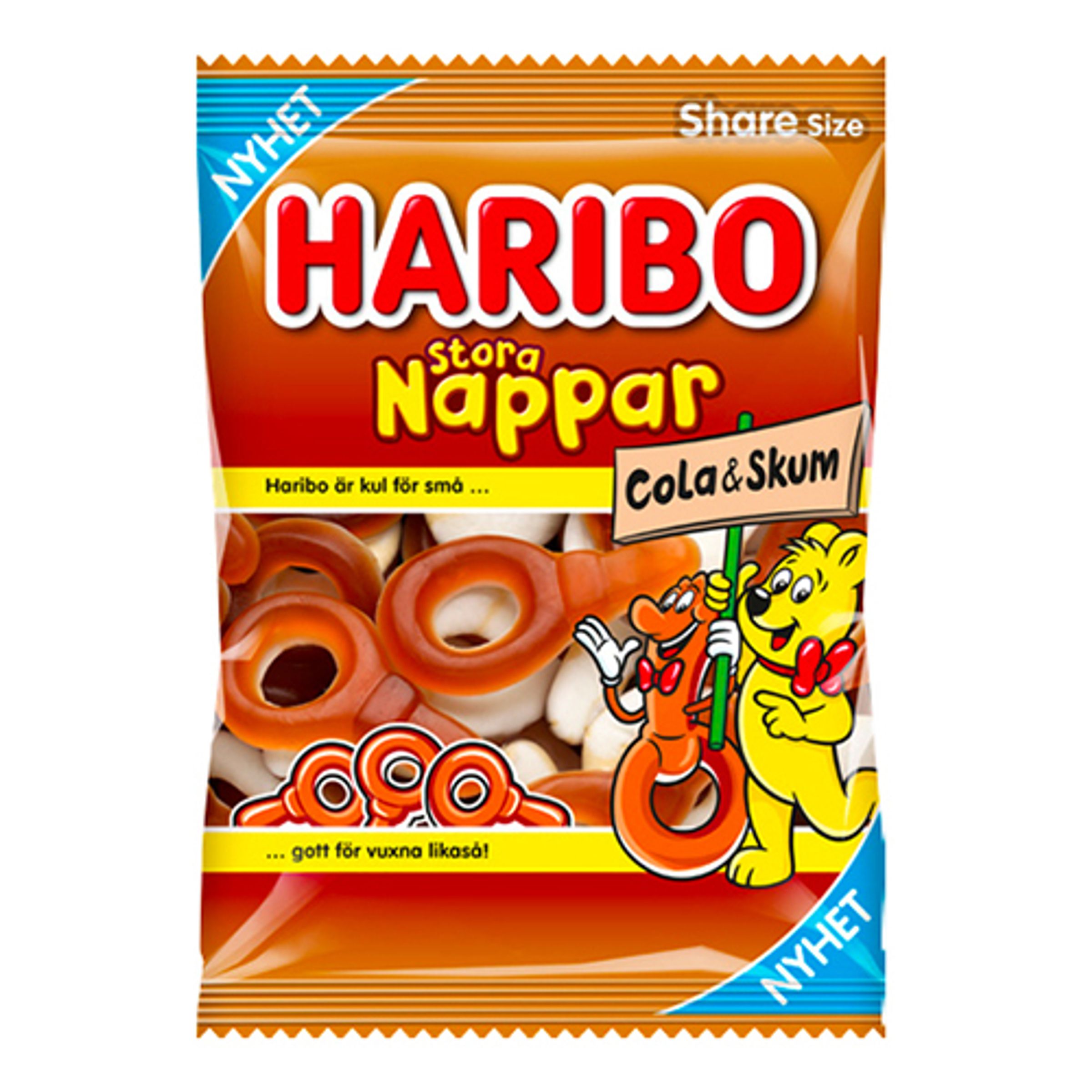 Läs mer om Haribo Stora Nappar Cola