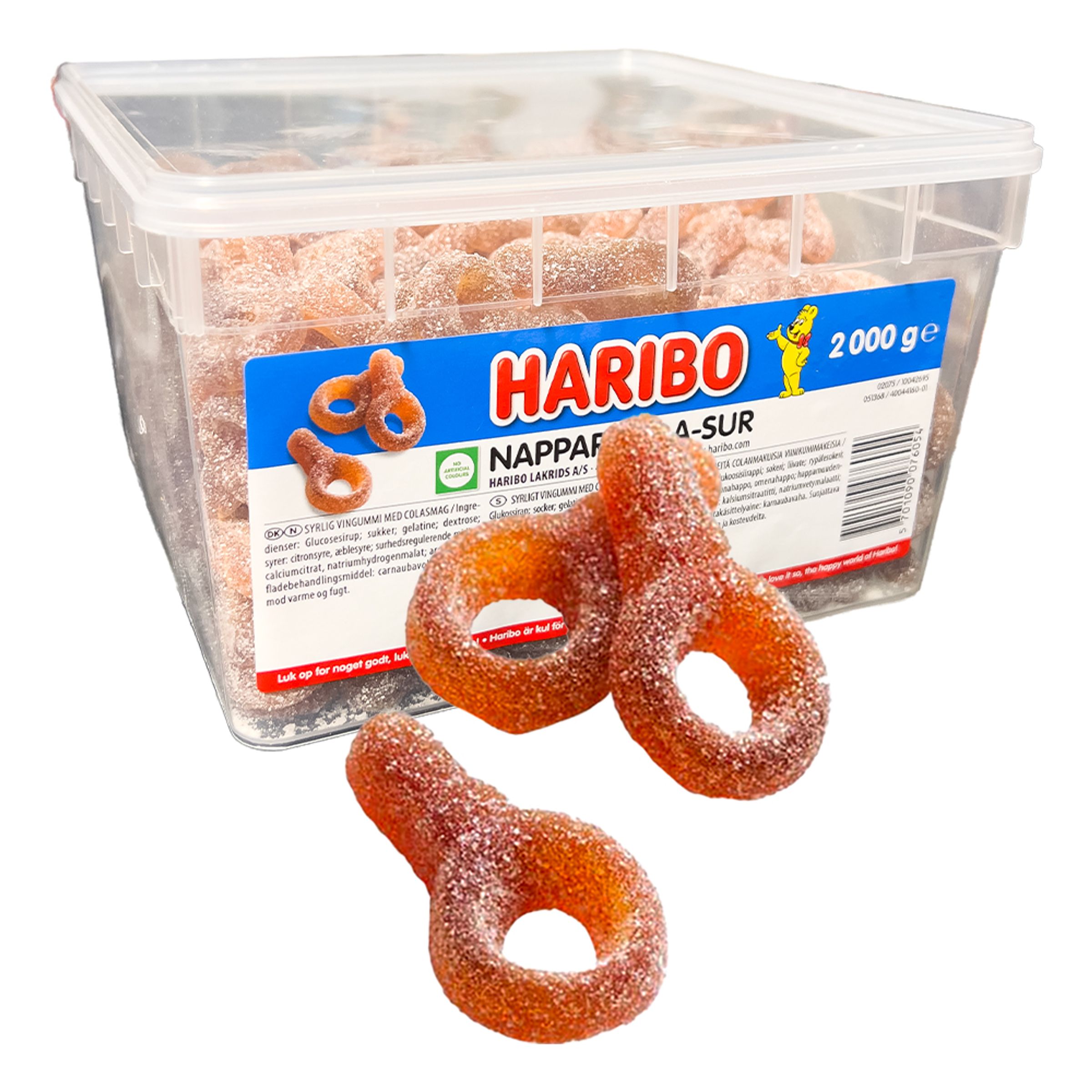 Haribo Sura Colanappar Storpack - 2 kg