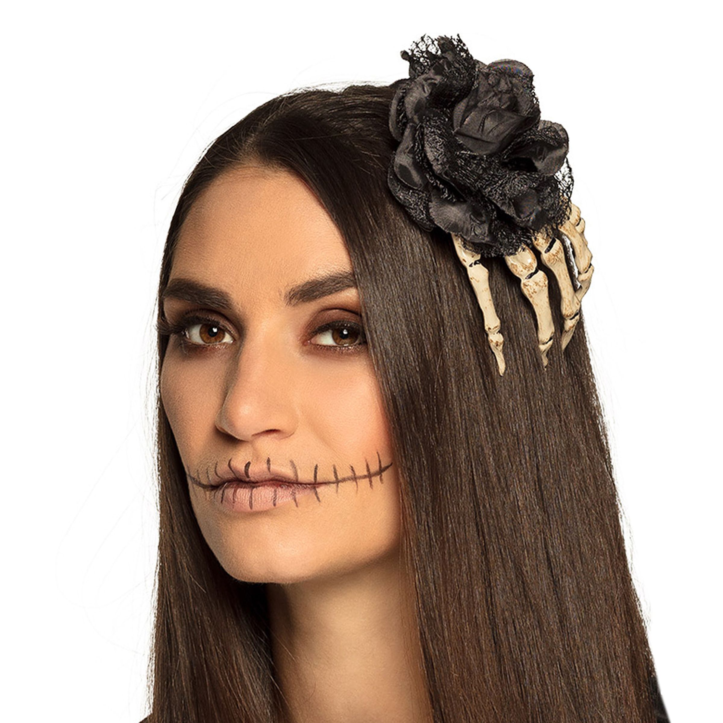 Hårklämma Skeletthand | Tillbehör//Hem//Maskerad//Maskeradaccessoarer | PartyOutlet