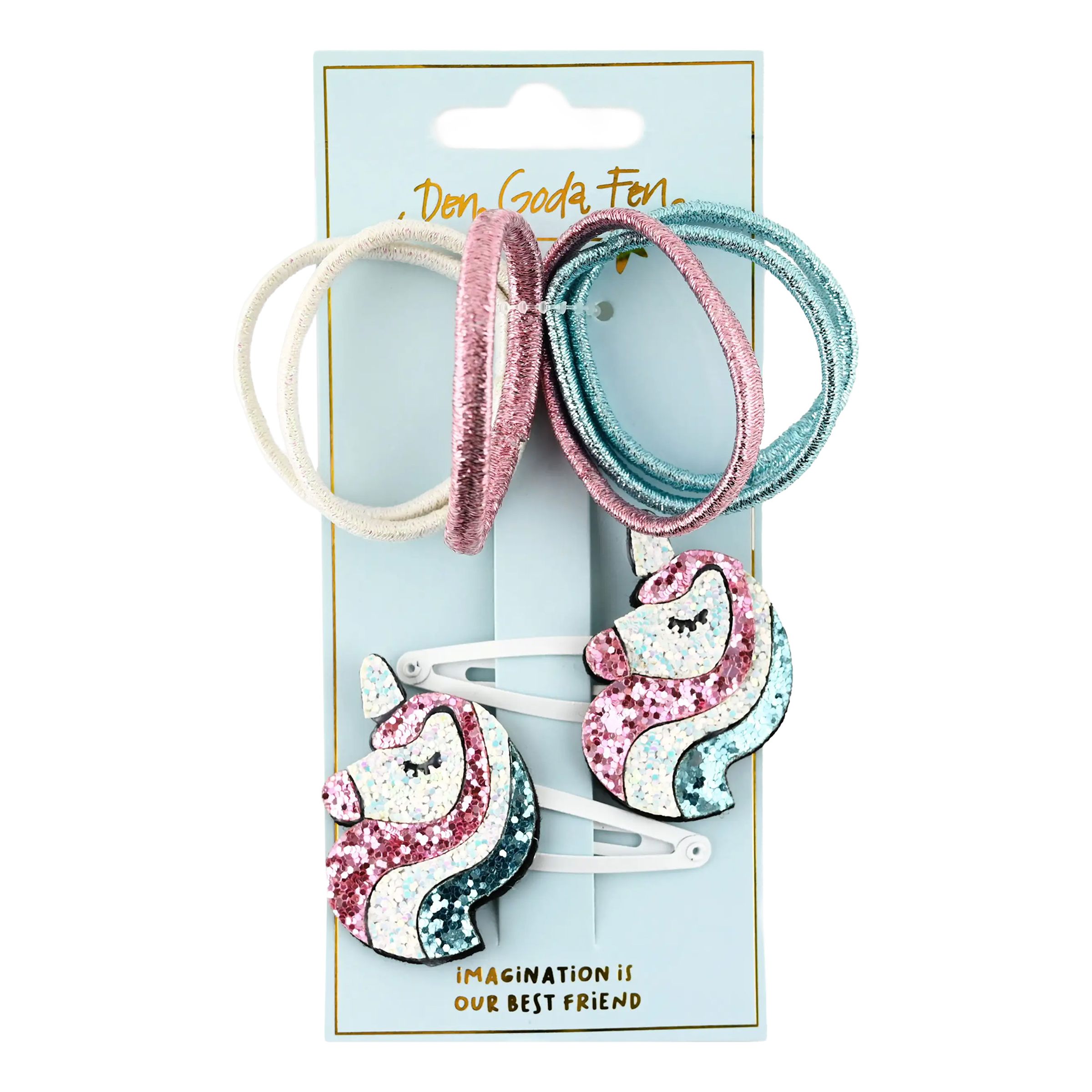 Hårsnoddar Unicorn Glitter Set | Hem - Maskerad - Tillbehör - Maskeradaccessoarer | Pryloteket