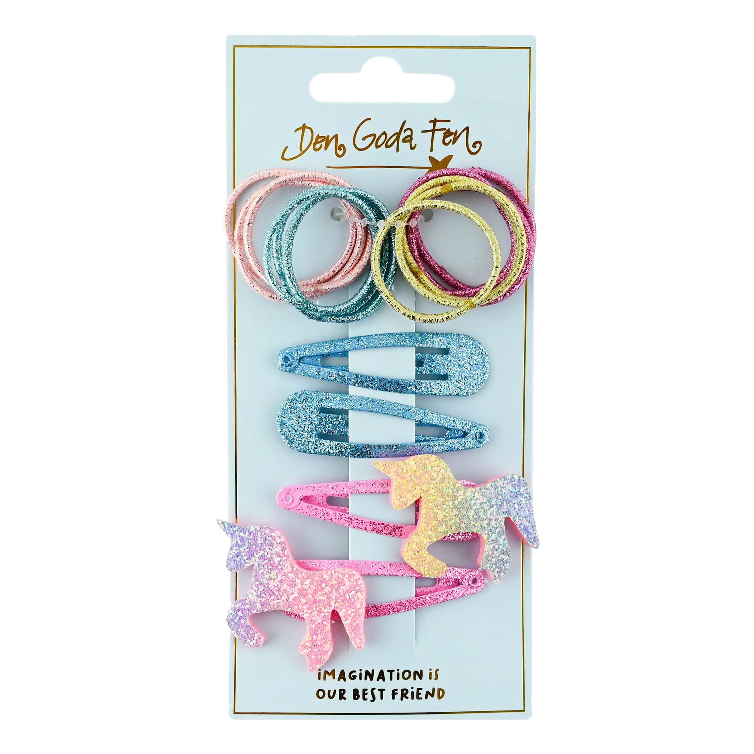 Hårspännen Unicorn Glitter Set | Hem - Maskerad - Tillbehör - Maskeradaccessoarer | Pryloteket