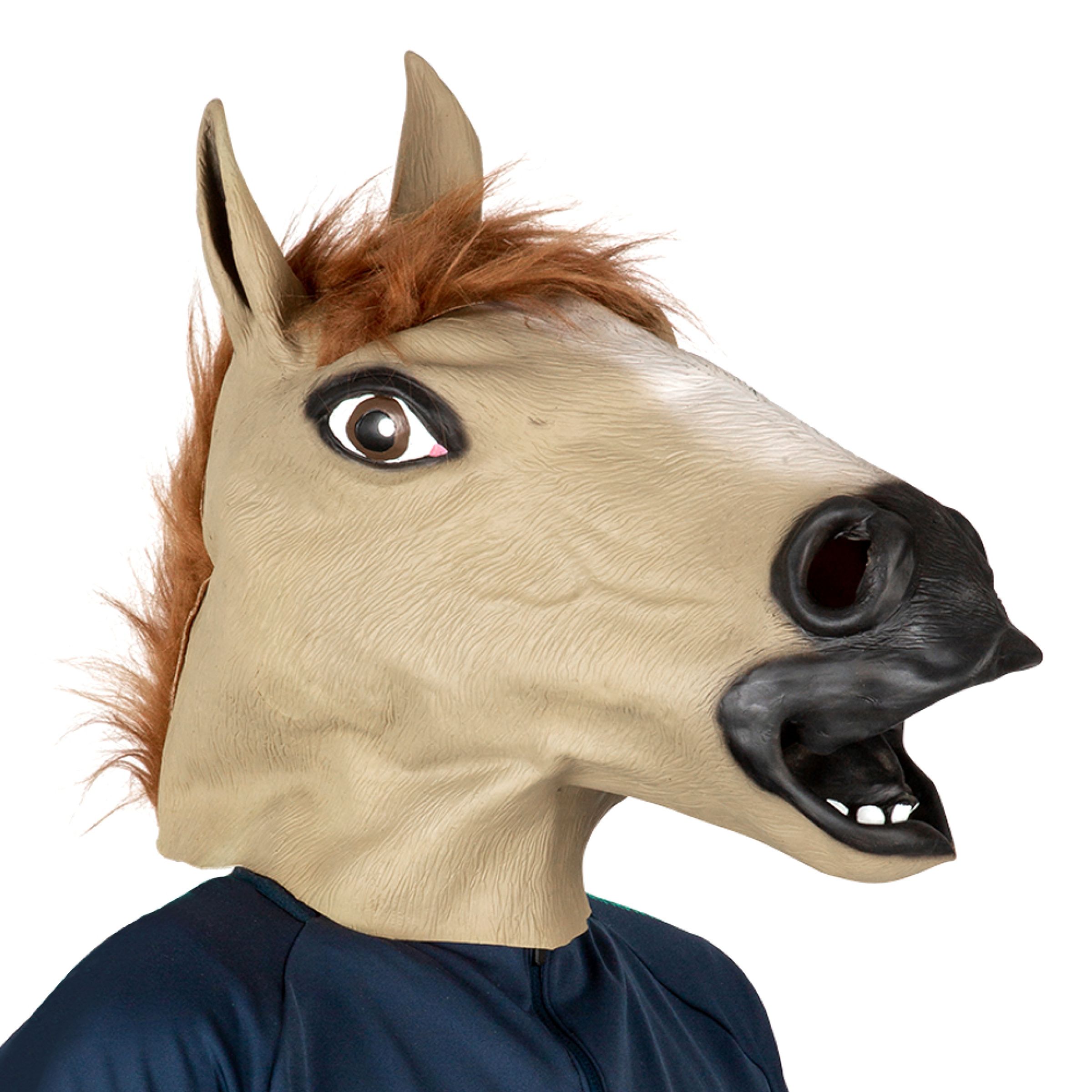 Hästmask Ljusbrun - One size | Hem - Maskerad - Masker - Djurmasker | Maskeradspecialisten