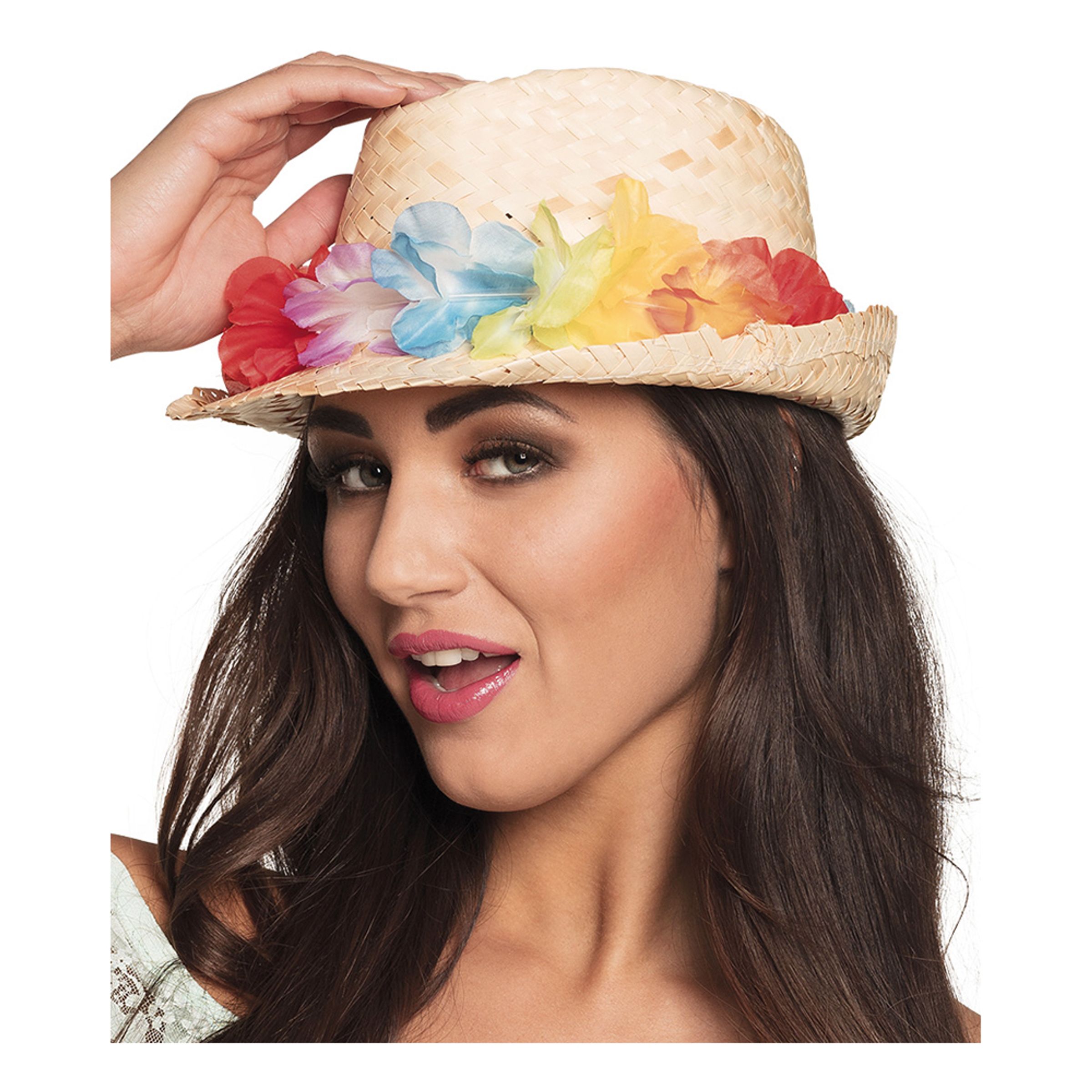 Läs mer om Hatt Aloha med Blomstergirlang - One size