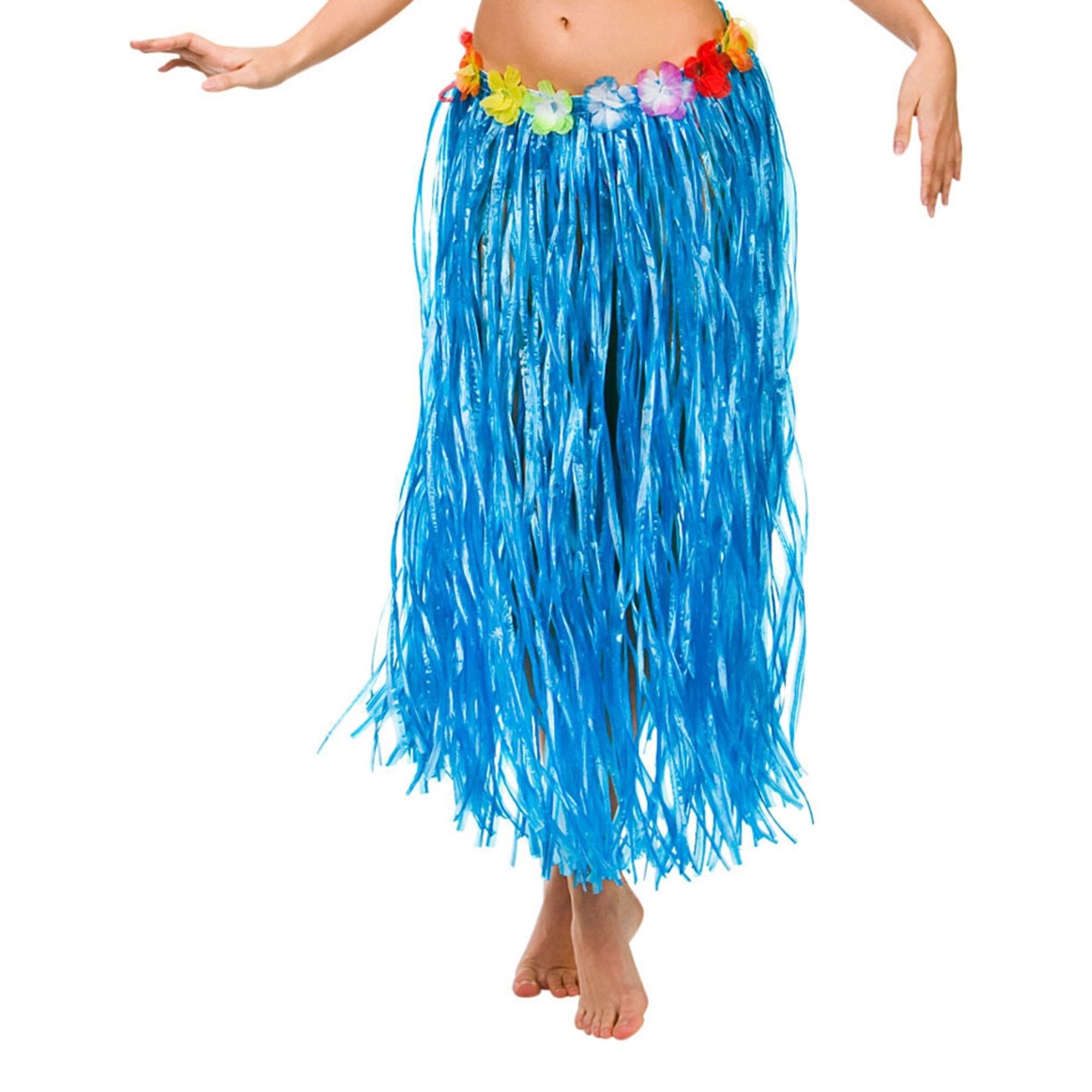 Hawaiikjol Blå - One size | Tillbehör//Hem//Maskerad//Kjolar | PartyOutlet