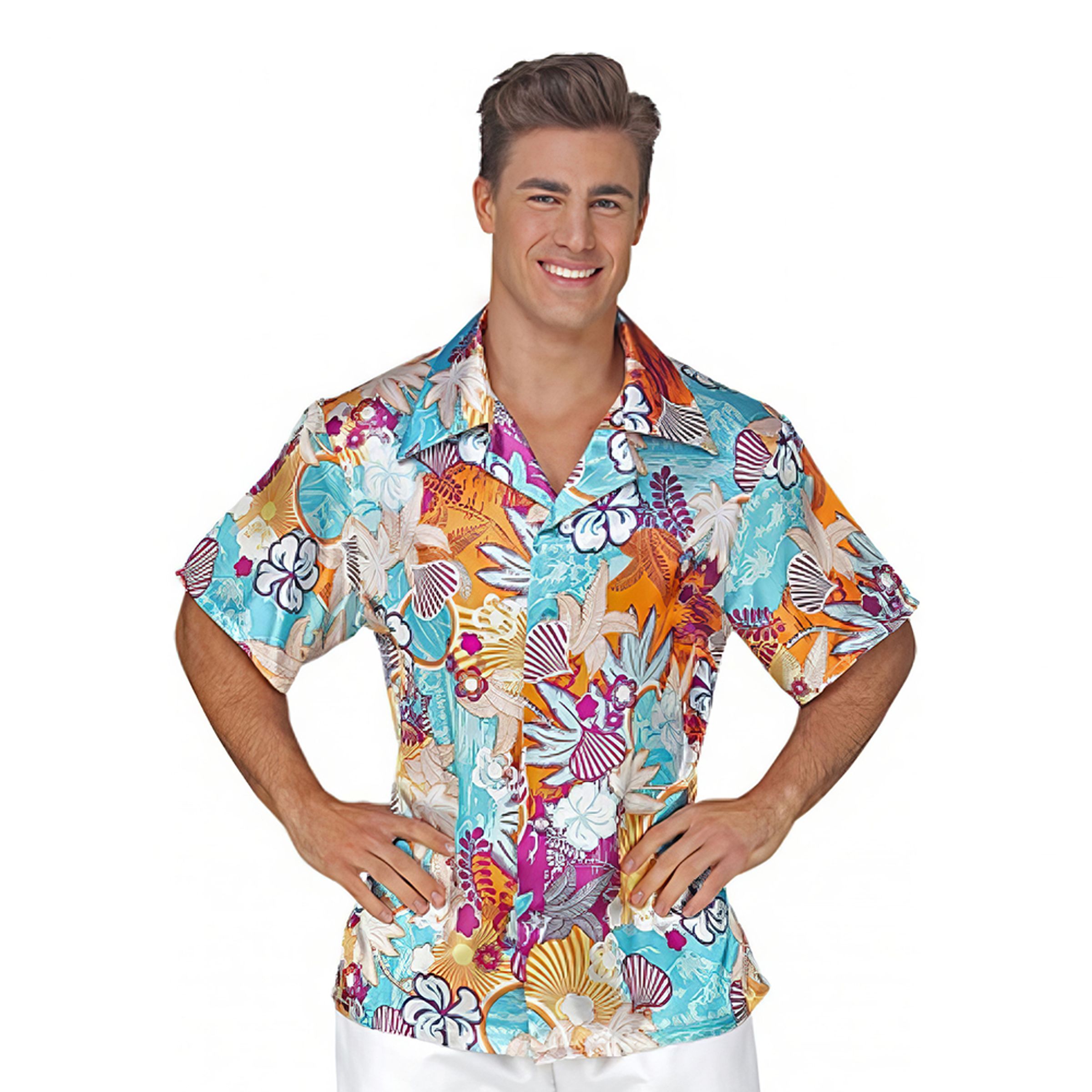 Läs mer om Hawaiiskjorta Herr - Medium