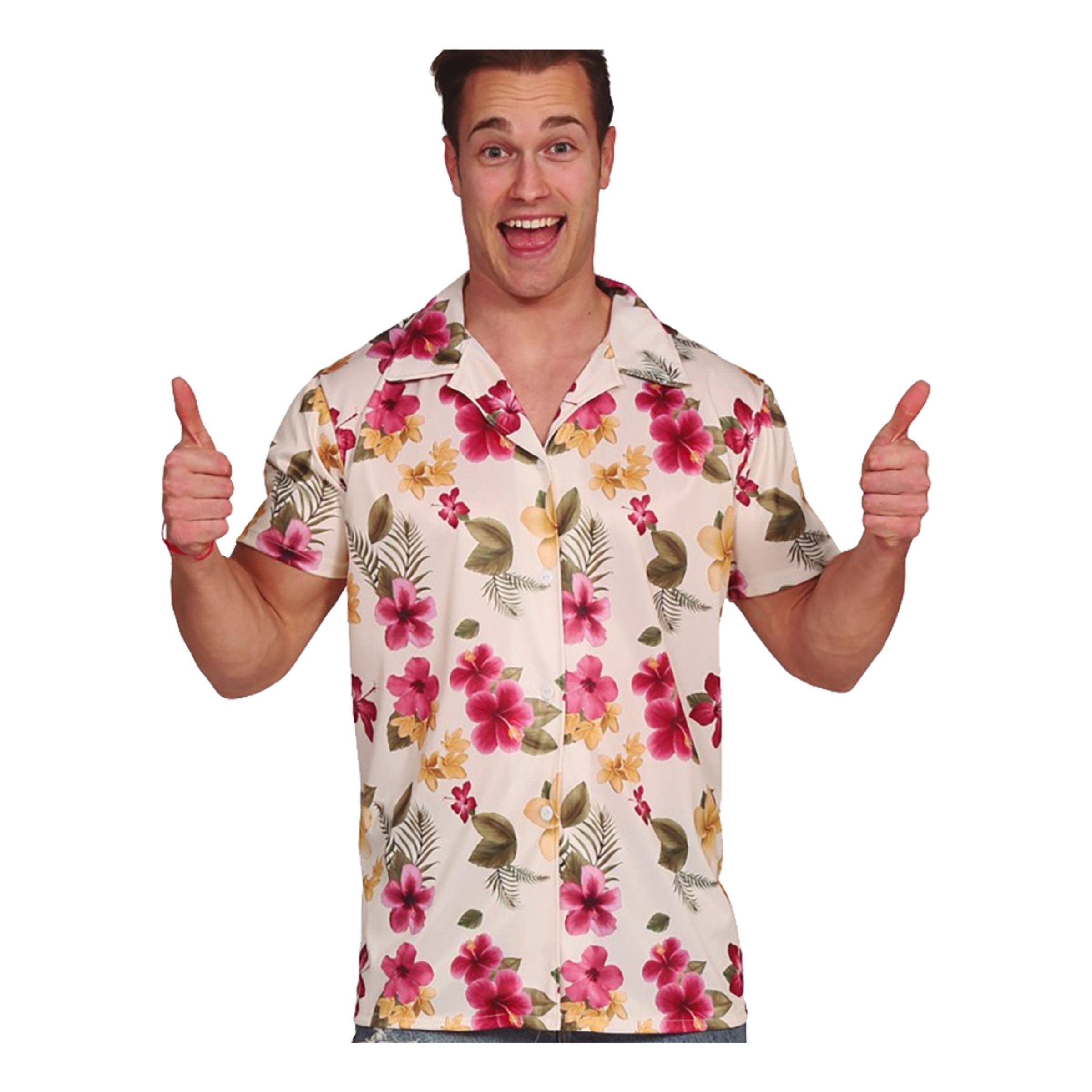 Läs mer om Hawaiiskjorta med Blommor - Medium