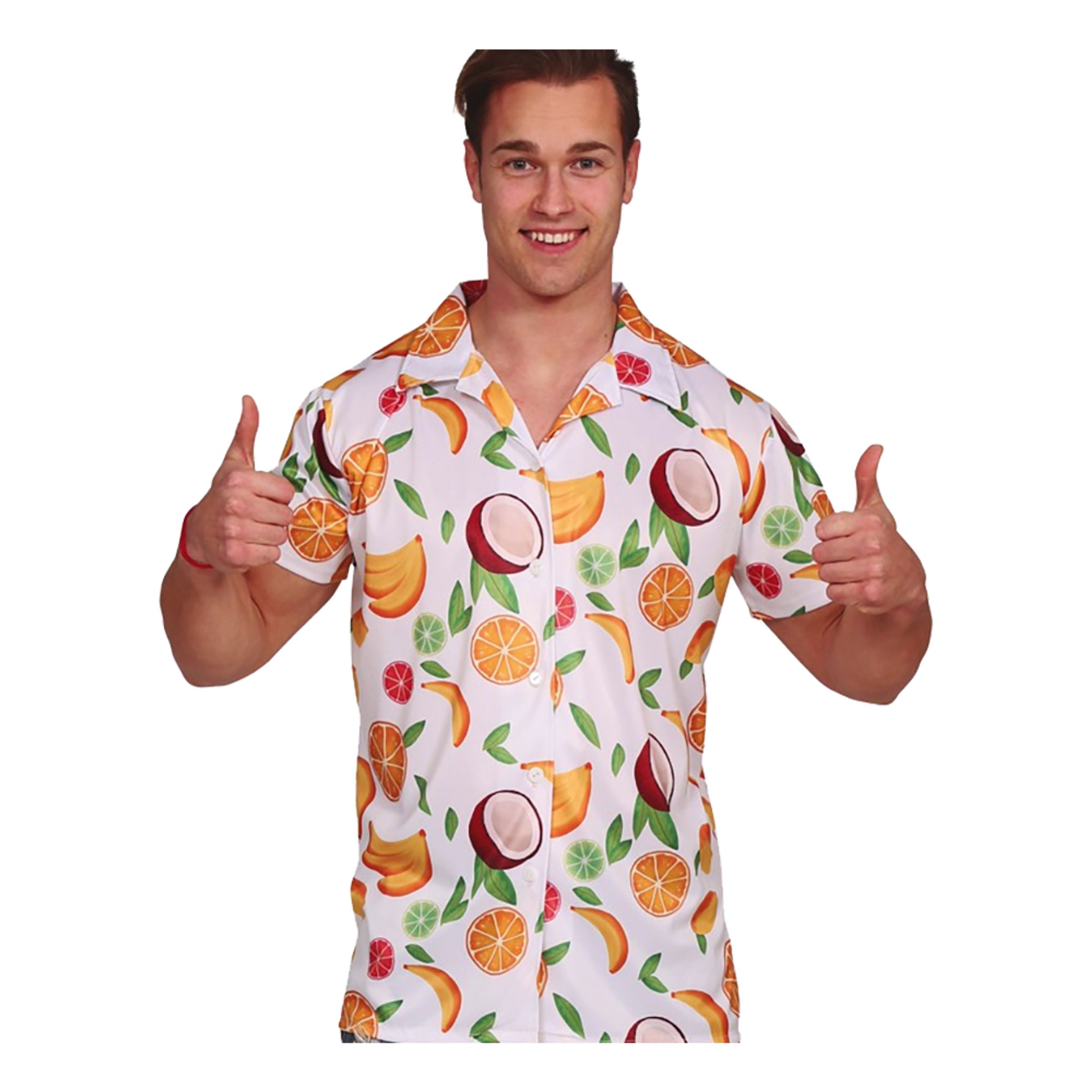 Läs mer om Hawaiiskjorta med Frukter - Medium