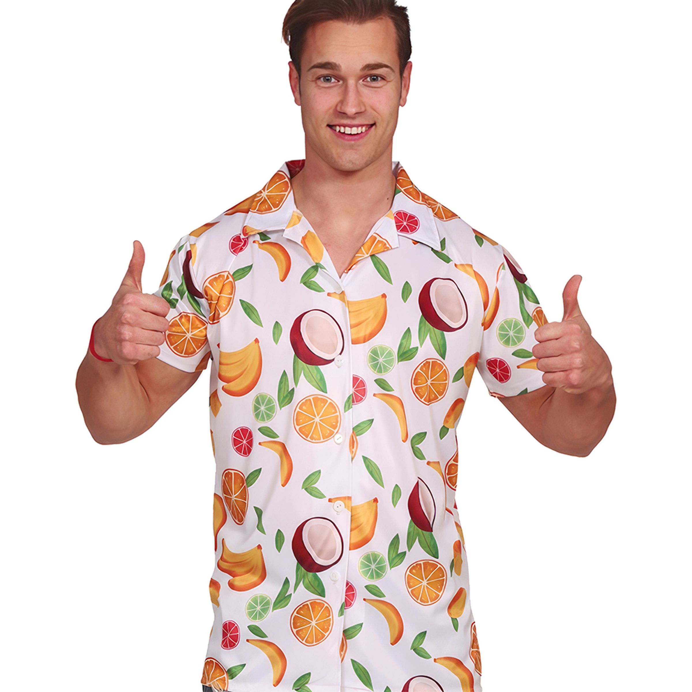 Läs mer om Hawaiiskjorta med Frukter - Medium