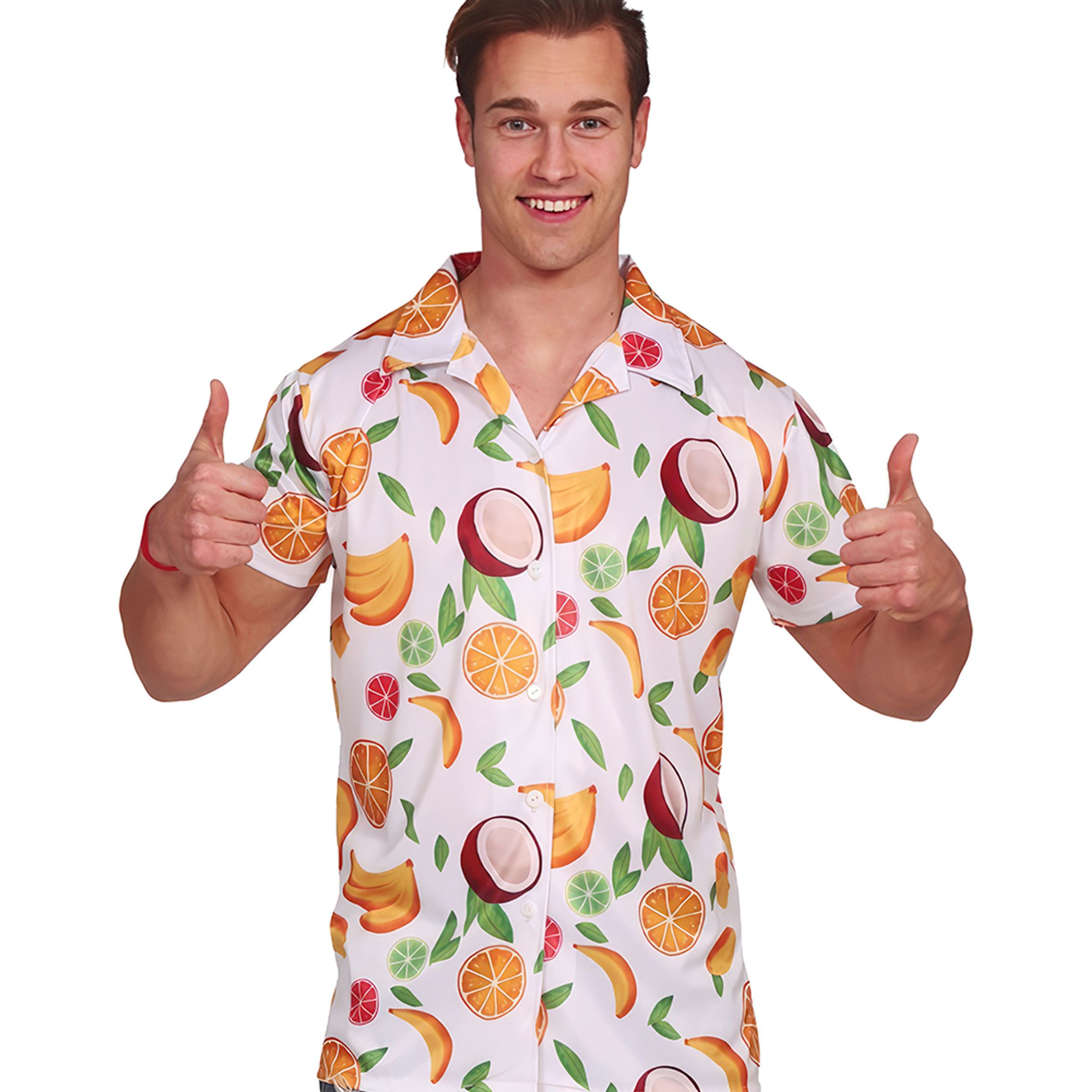 Hawaiiskjorta med Frukter - Medium | Hem//Teman//Festteman//Sommarfest | PartyOutlet