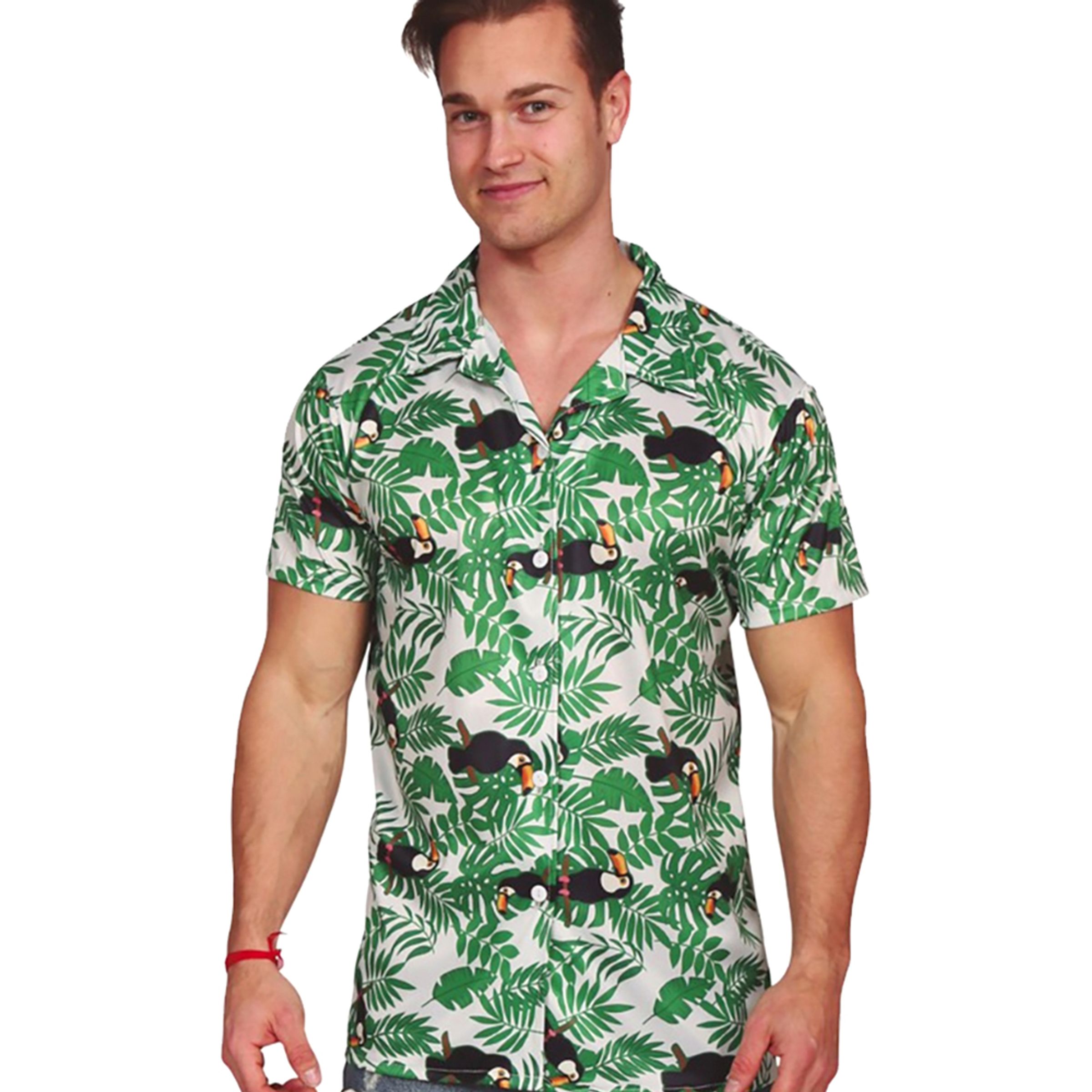 Hawaiiskjorta med Palmer - Medium