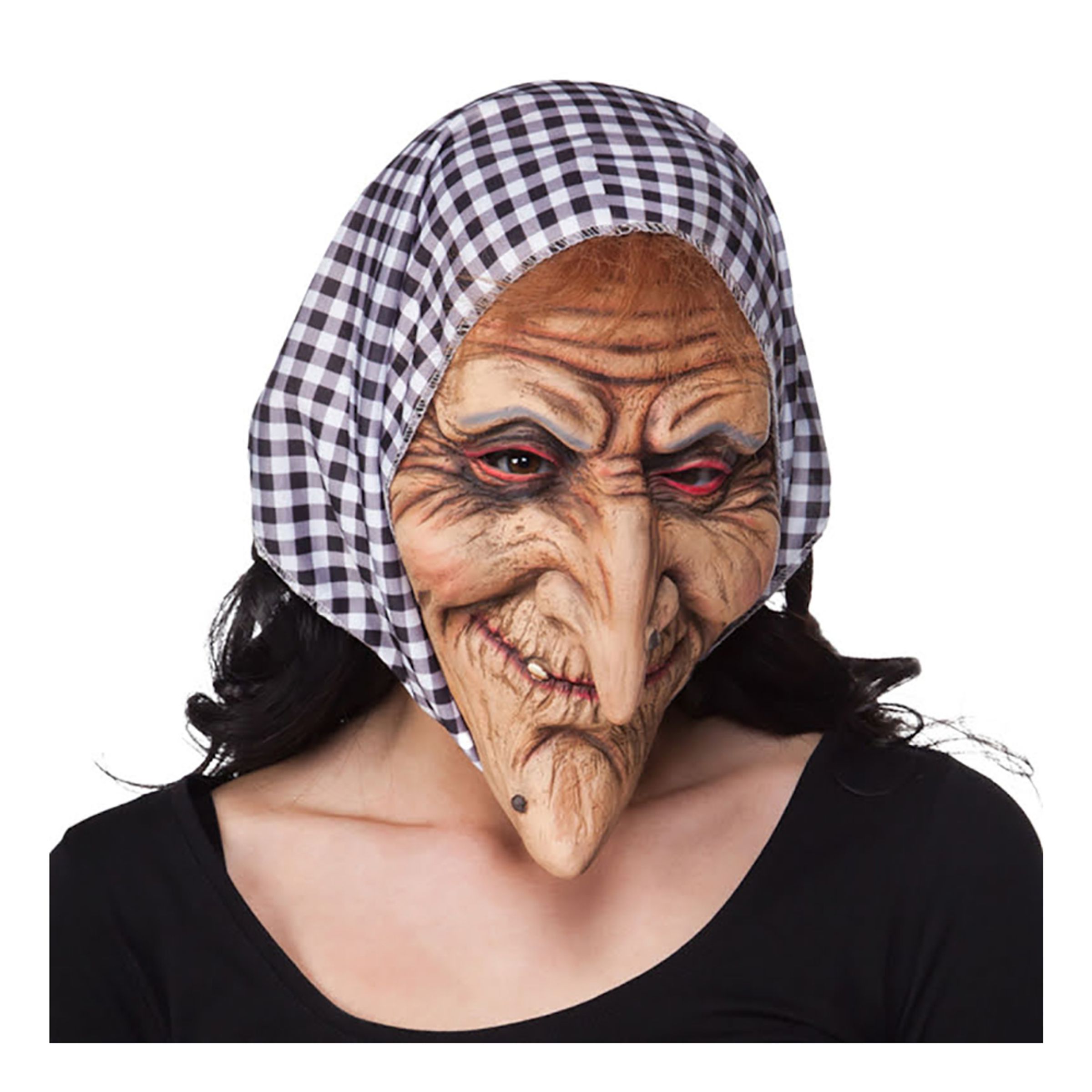 Läs mer om Häxa med Sjal Mask - One size