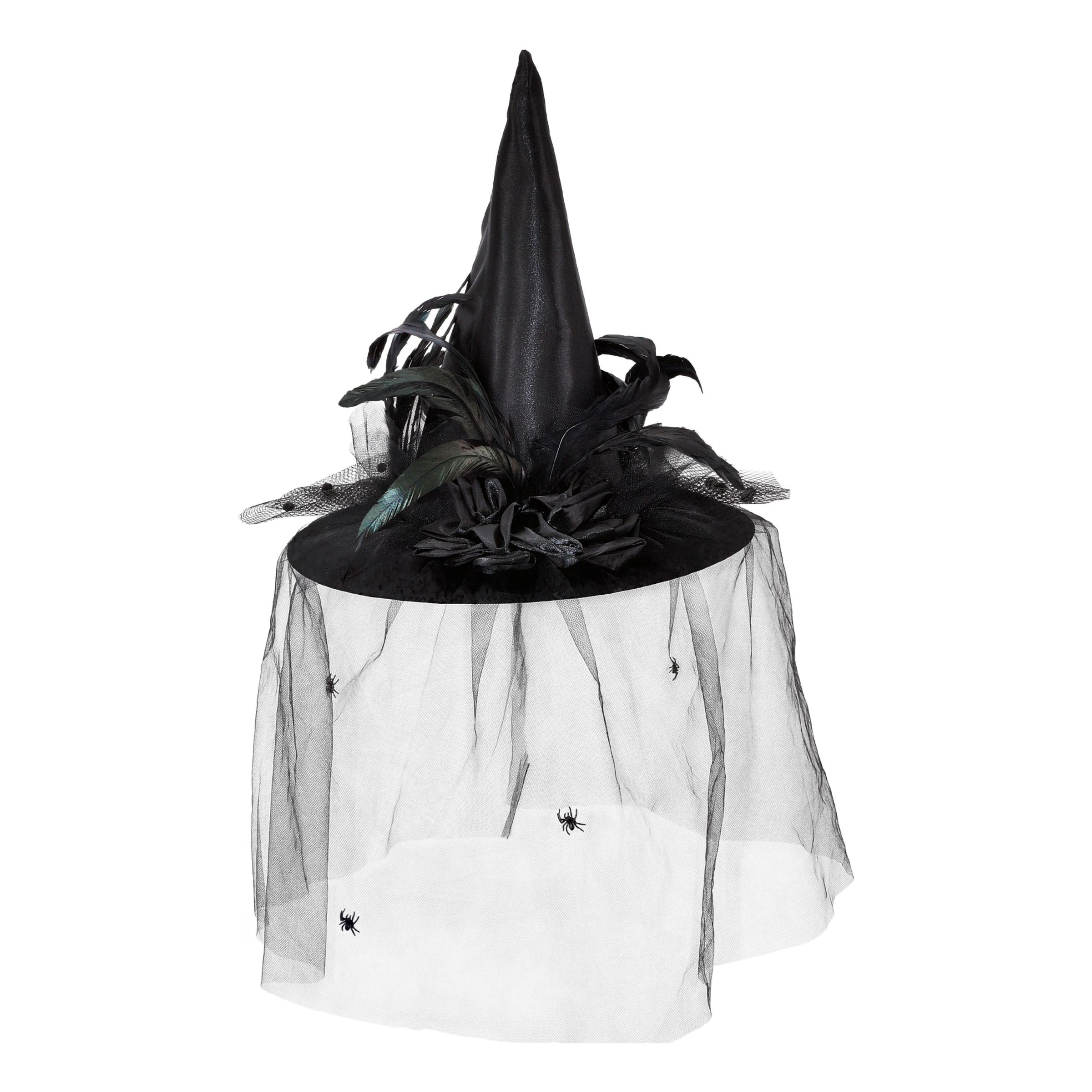 Häxhatt med Tyll - One size | Hem - Maskerad - Hattar - Vuxenhattar | Party Outlet