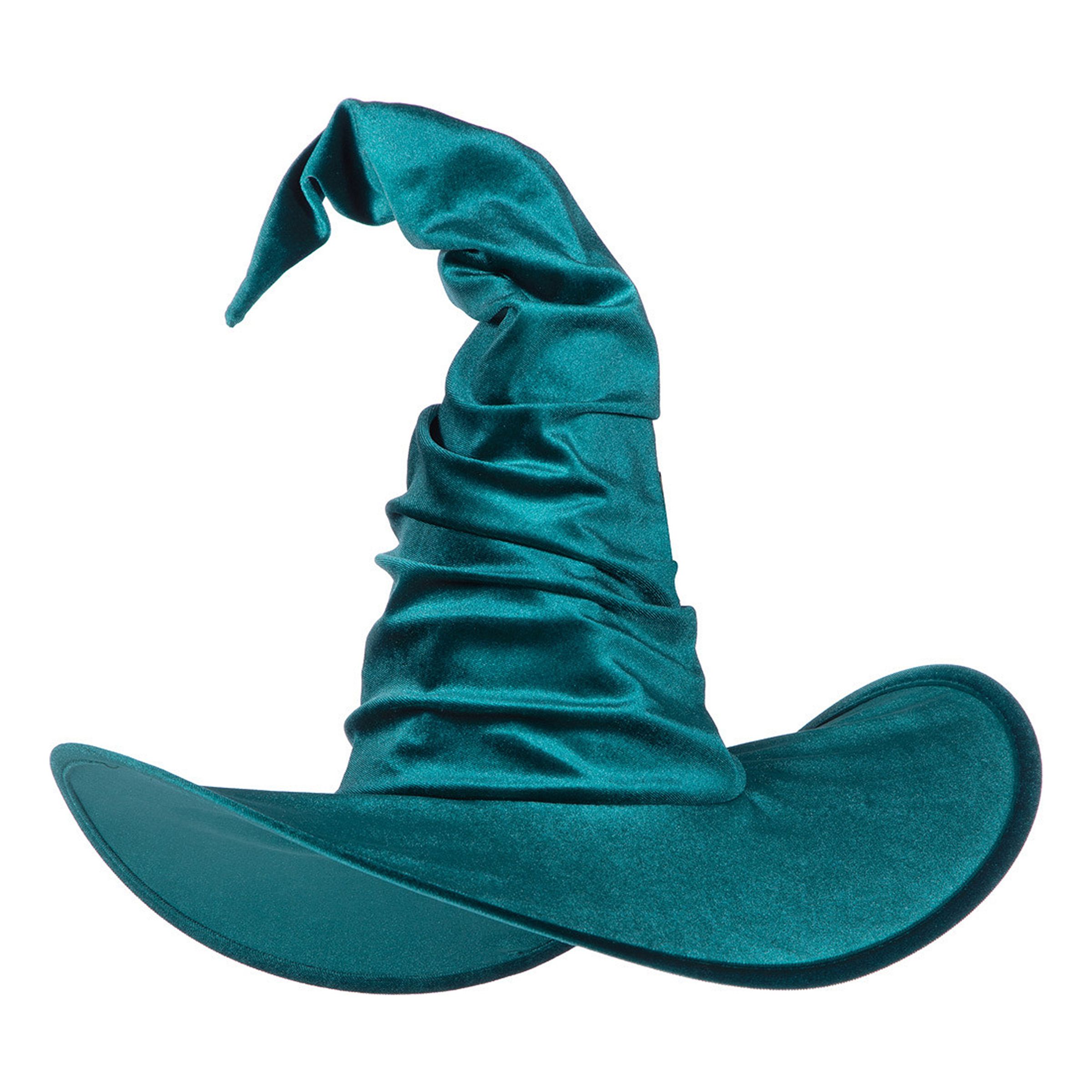 Häxhatt Sammet Grön - One size | Hem - Maskerad - Hattar - Vuxenhattar | Party Outlet