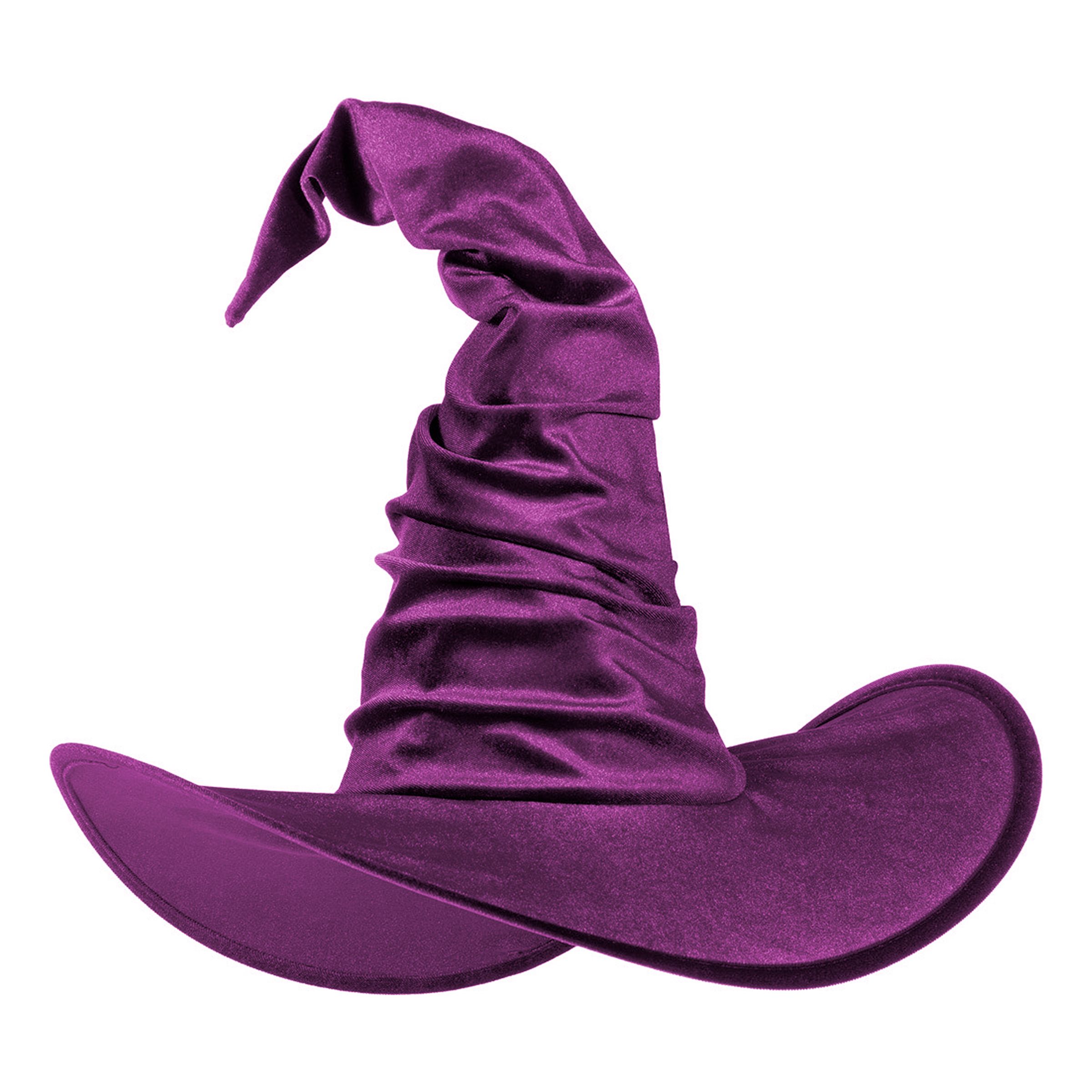 Häxhatt Sammet Lila - One size | Hem - Maskerad - Hattar - Vuxenhattar | Party Outlet