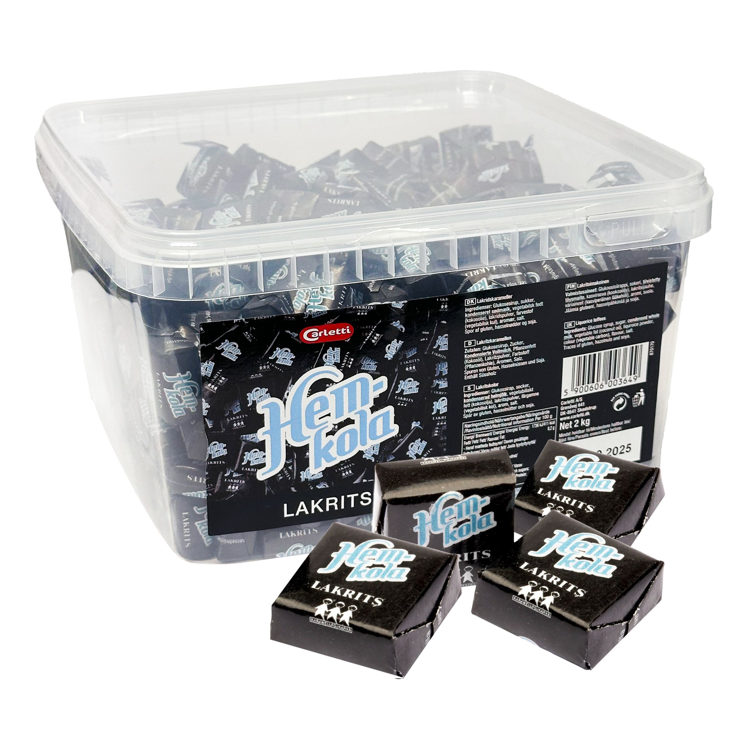 Hemkola Lakrits lakridskaramel Storpak - 2 kg