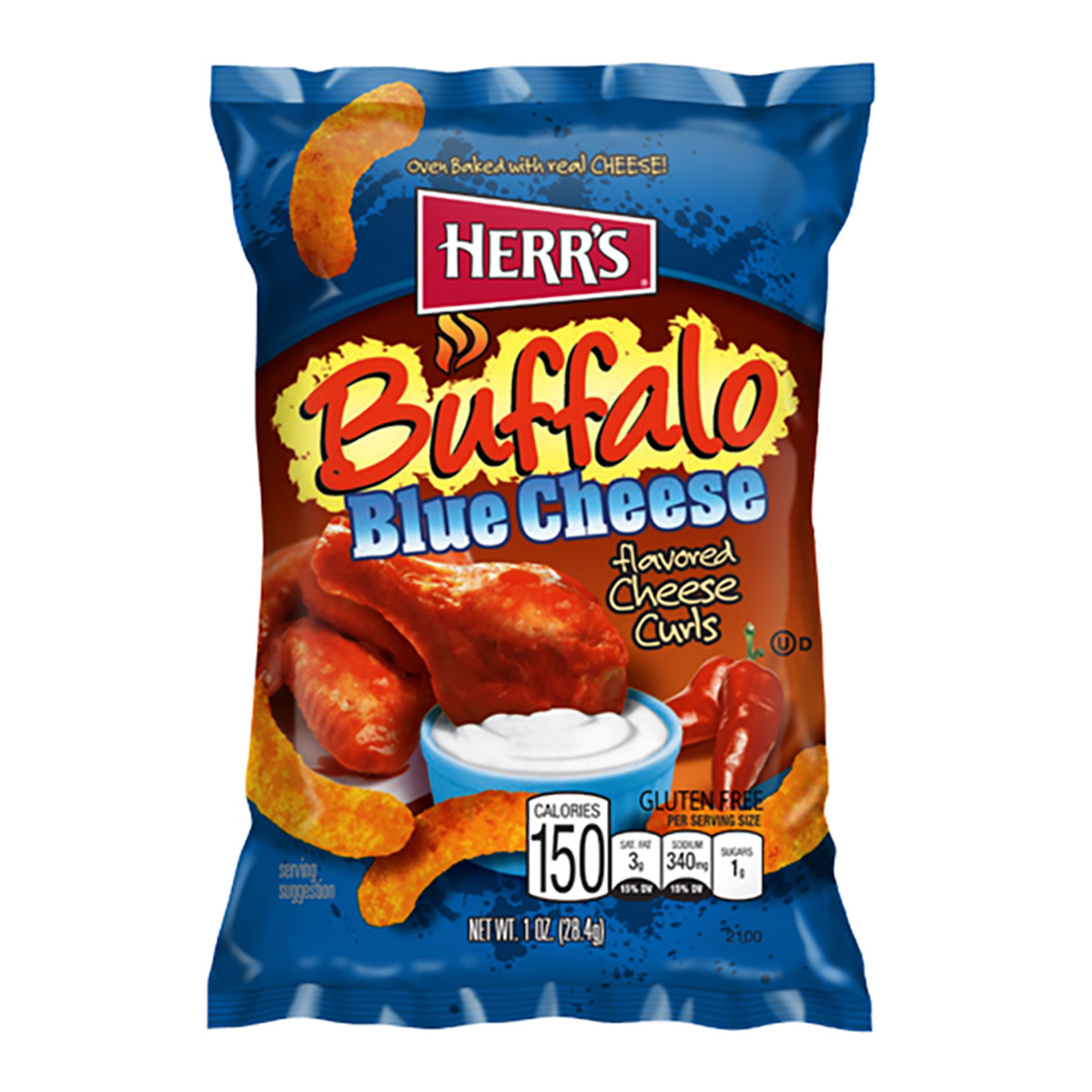 Läs mer om Herrs Buffalo Blue Cheese - 198 gram