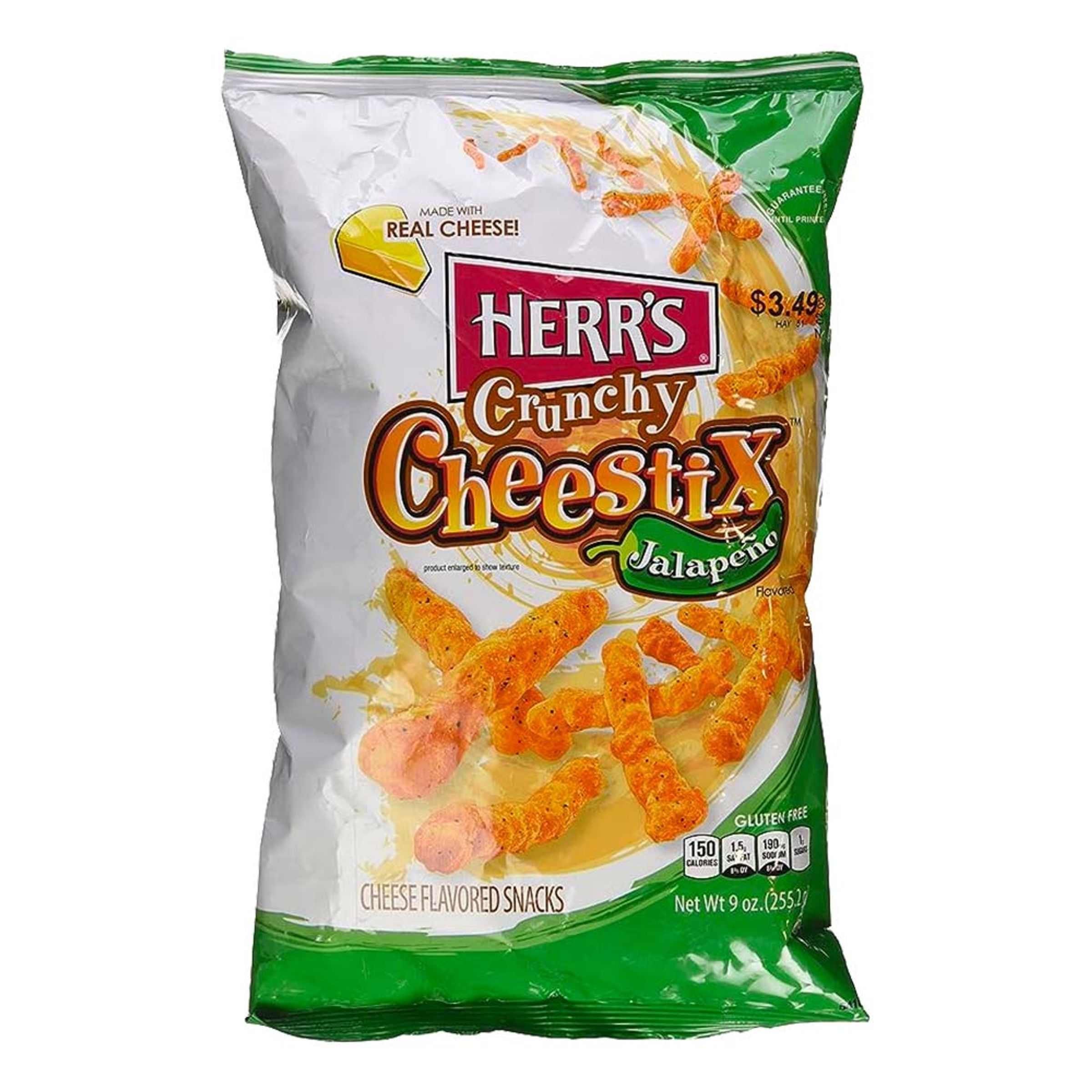 Herrs Crunchy Cheestix Jalapeño - 227 gram