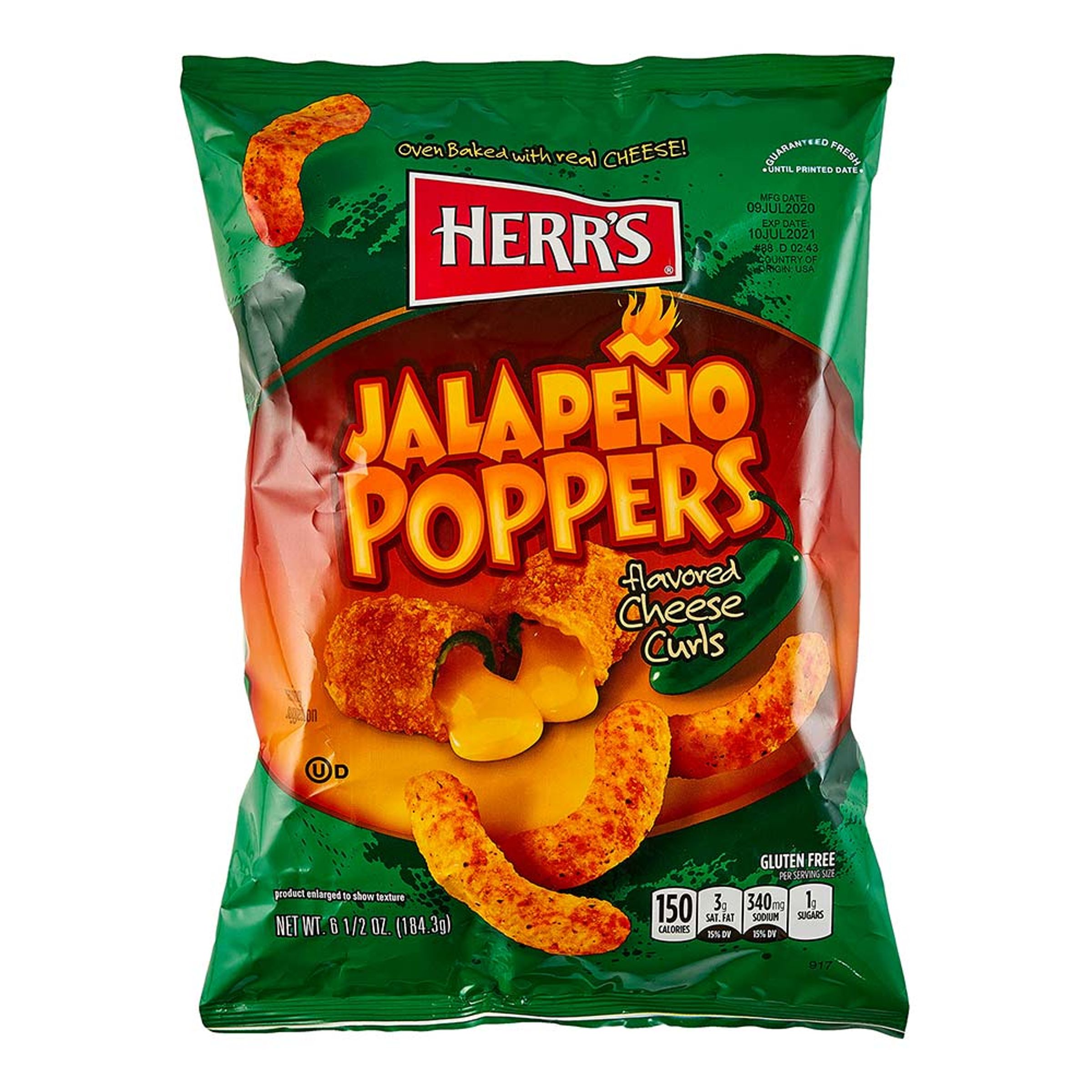 Herrs Jalapeno Poppers - 113 gram