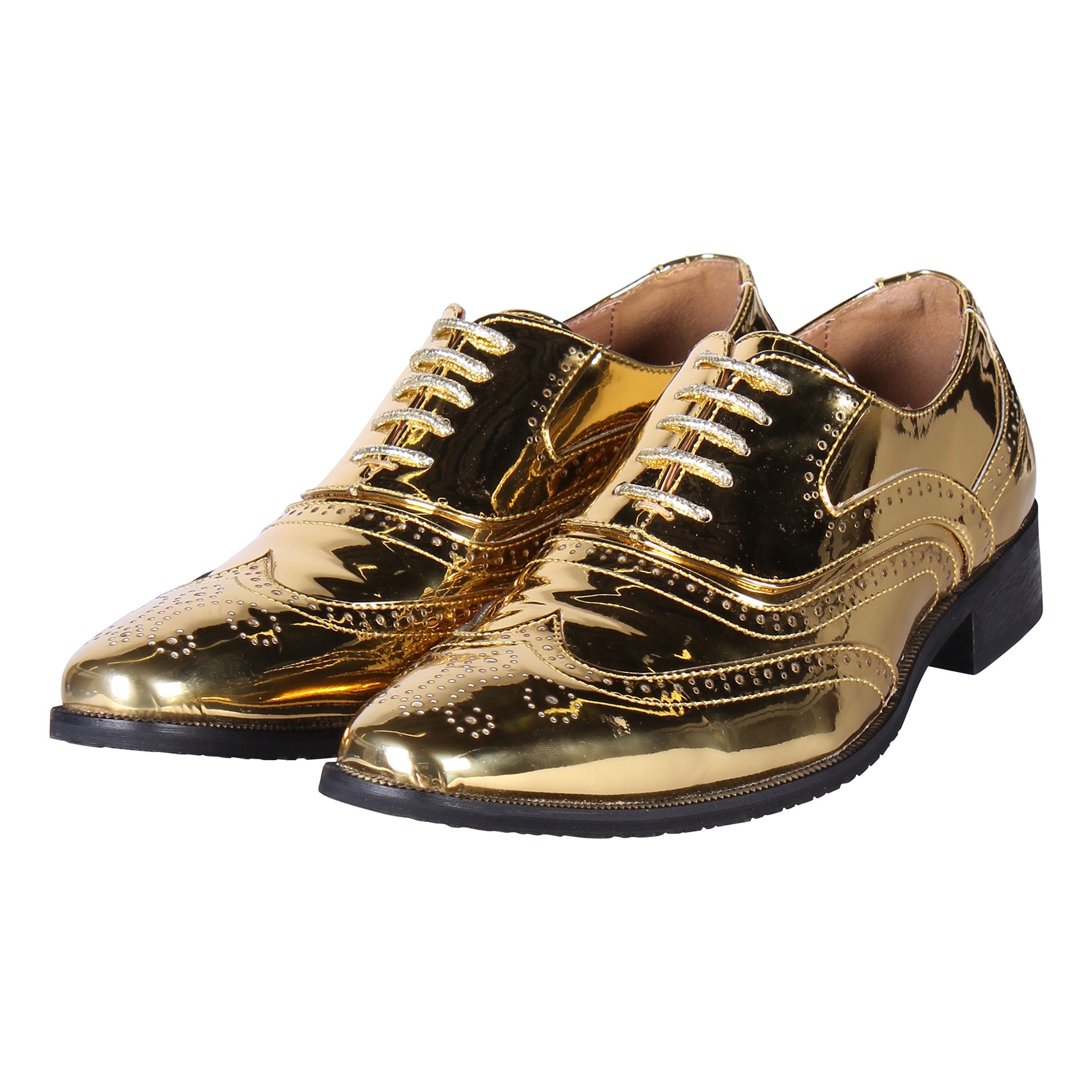 Herrskor Oxford Guld Metallic - 44 | Hem - Maskerad - Maskeradskor | Pryloteket