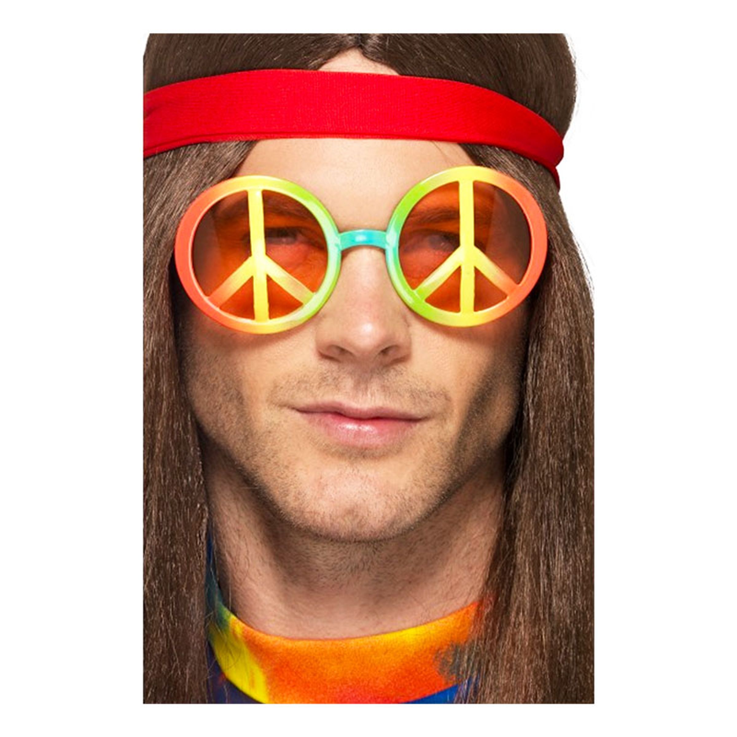 Hippie Peacemärke Glasögon - One size