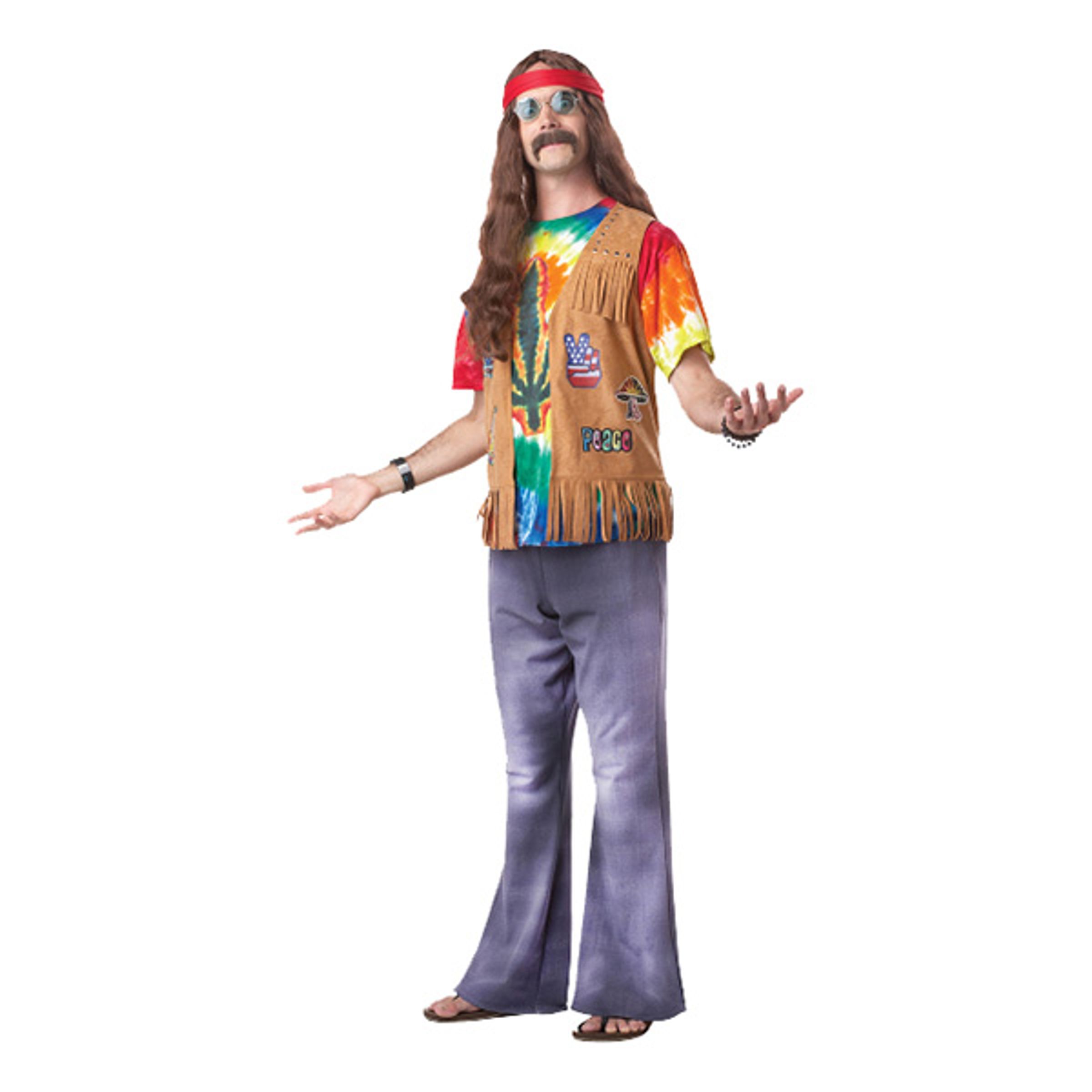 Läs mer om Hippieman Maskeraddräkt - One size