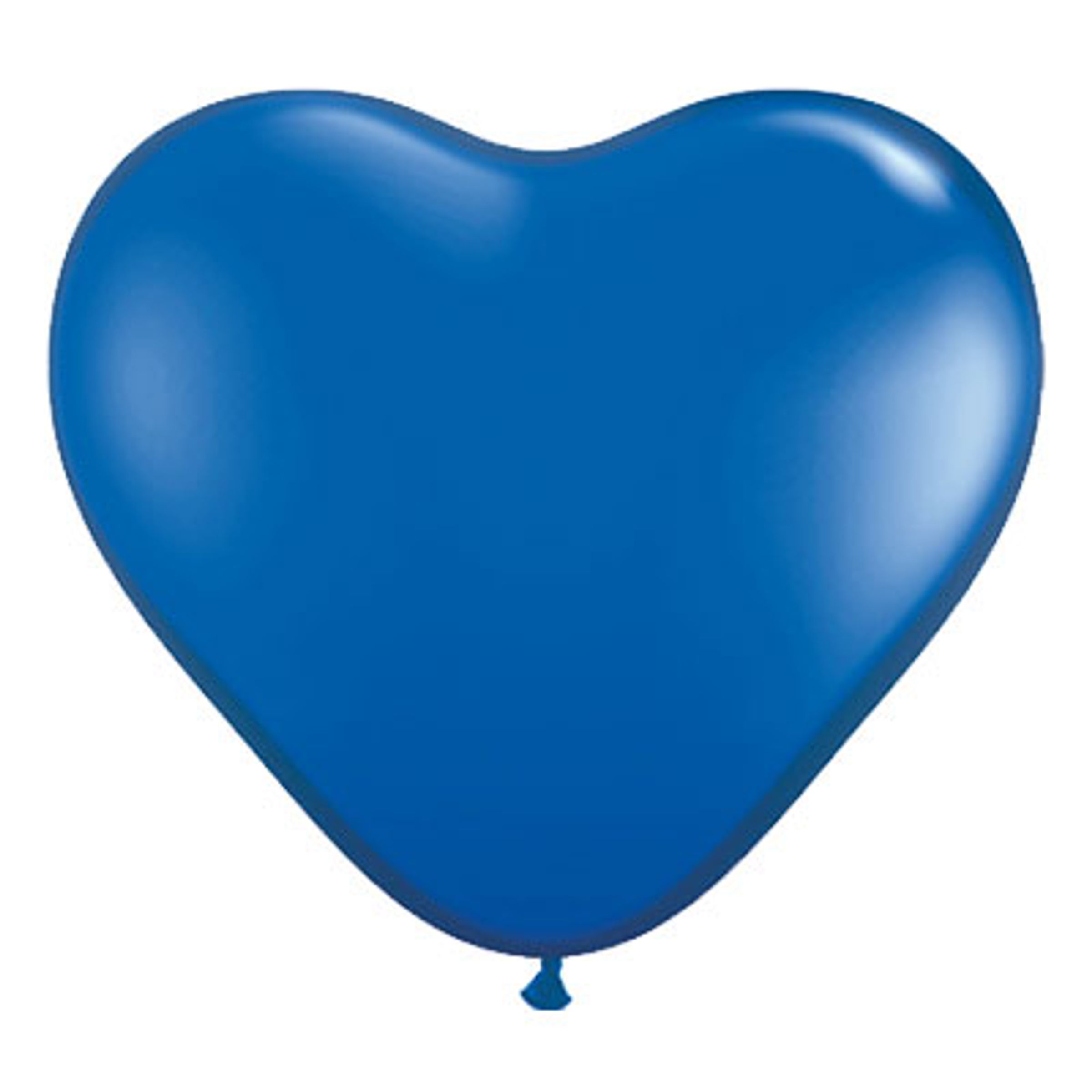 Läs mer om Hjärtballonger Blåa - 10-pack