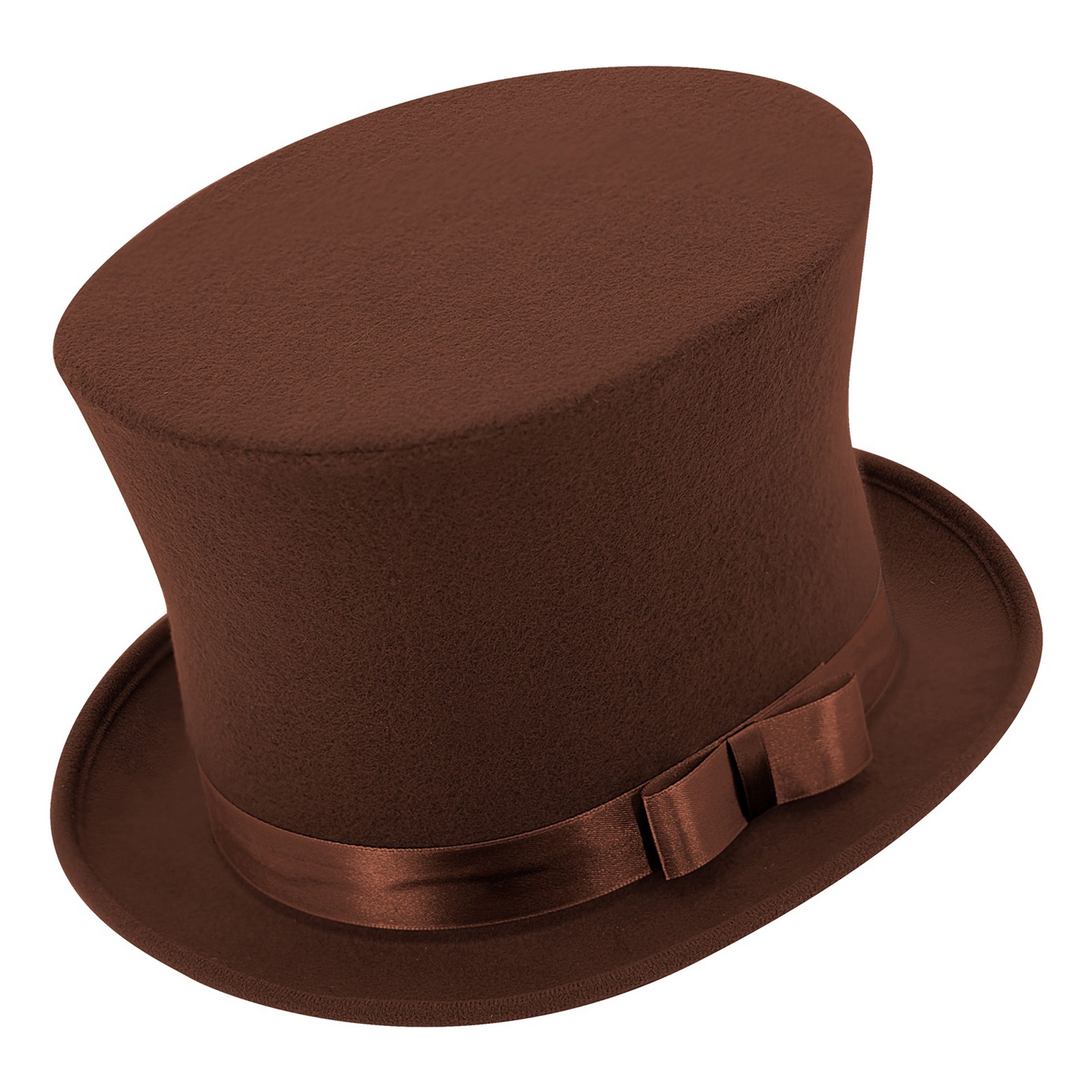 Höghatt Brun - One size | Hem - Maskerad - Hattar - Vuxenhattar | Maskeradspecialisten