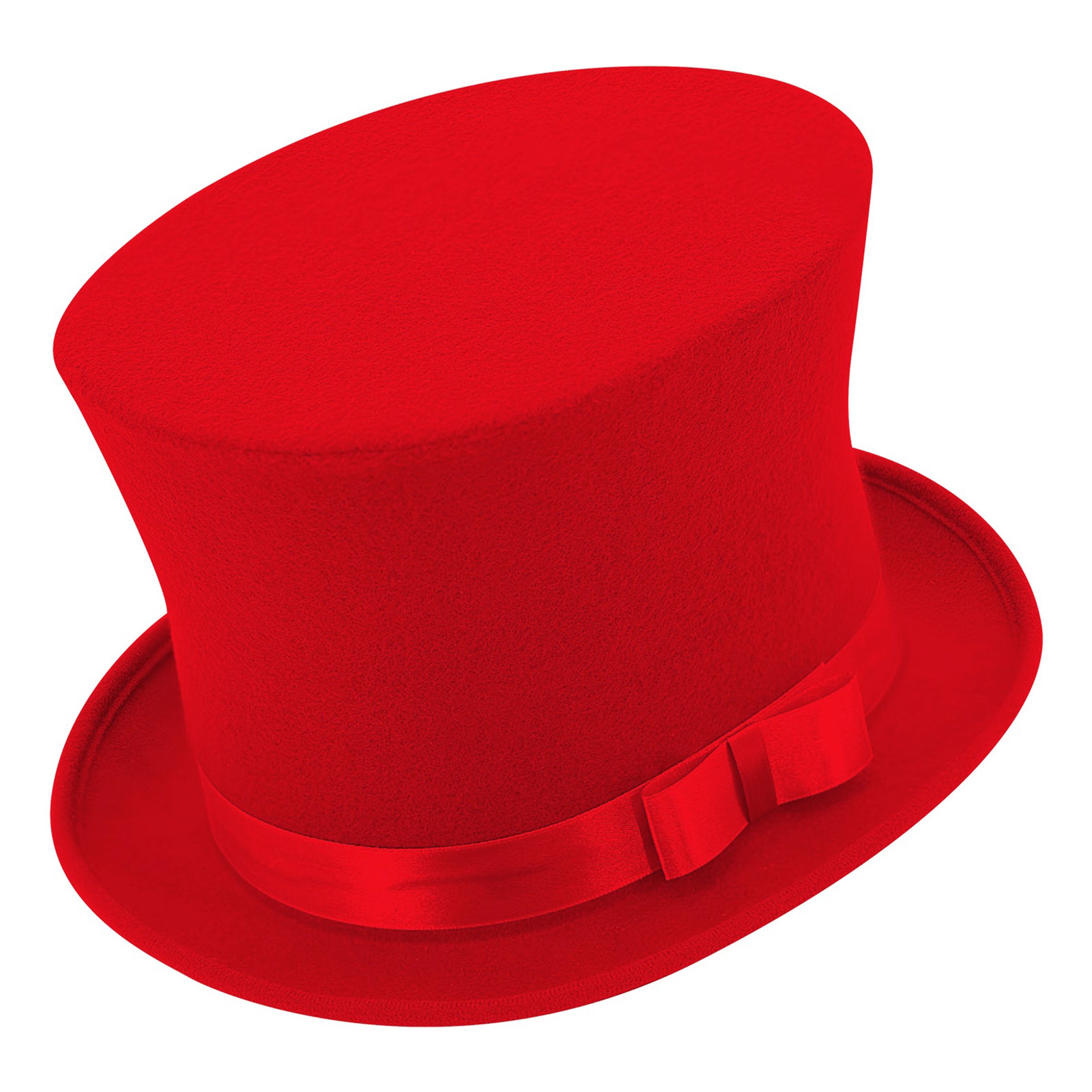 Höghatt Röd - One size | Hem - Maskerad - Hattar - Vuxenhattar | Party Outlet