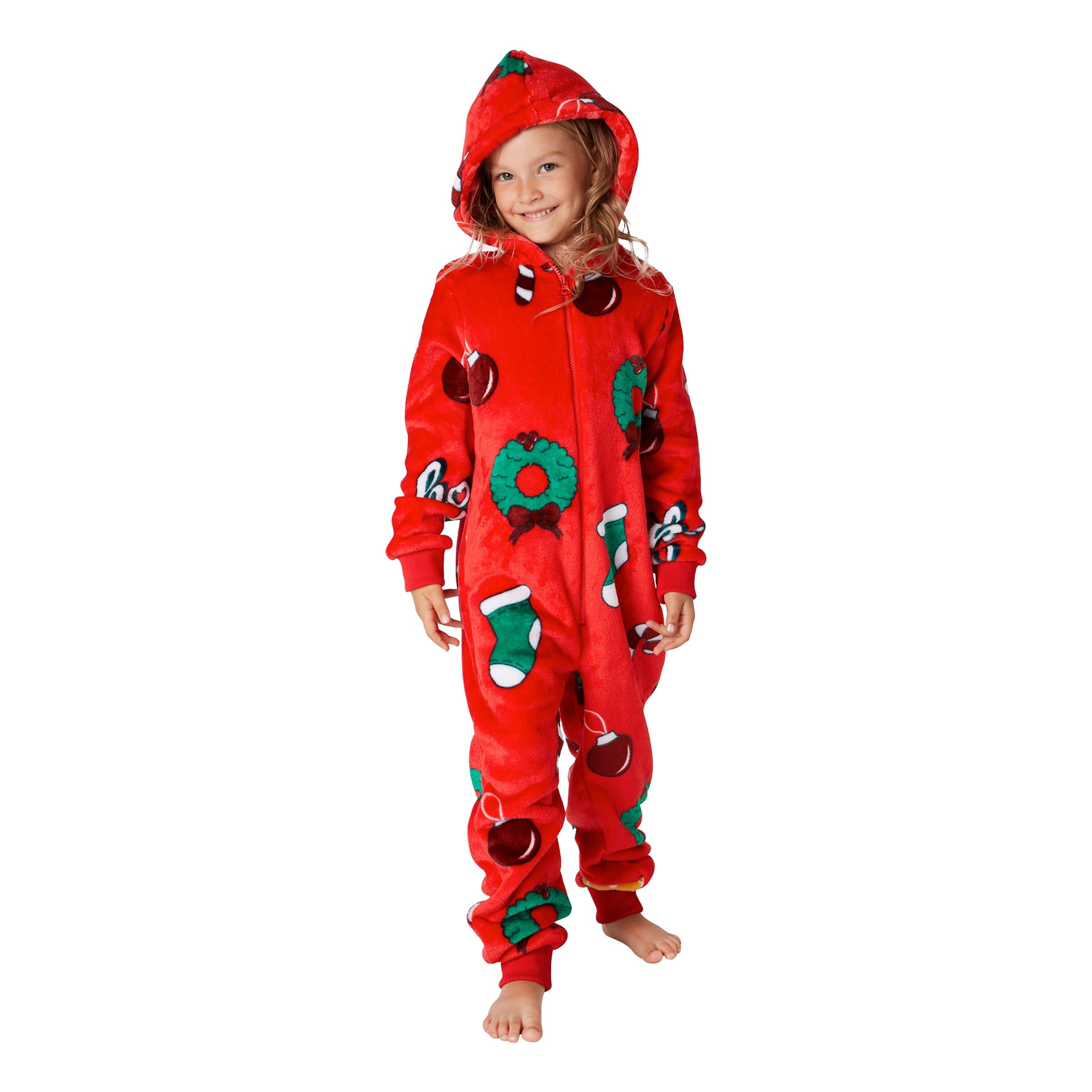 Hohoho Röd Onesie för Barn - 1-2 år (86/92)