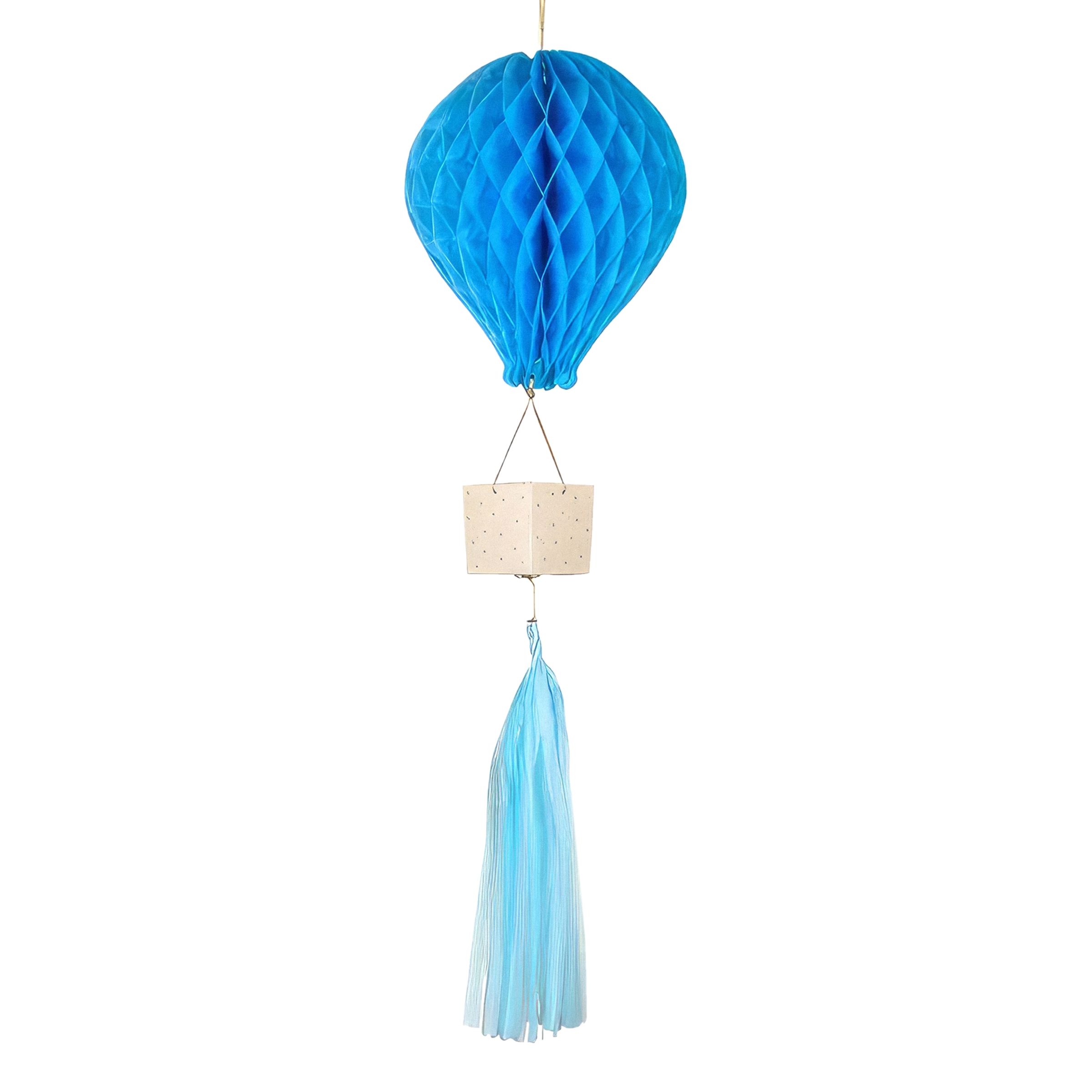 Läs mer om Honeycomb Luftballong Blå