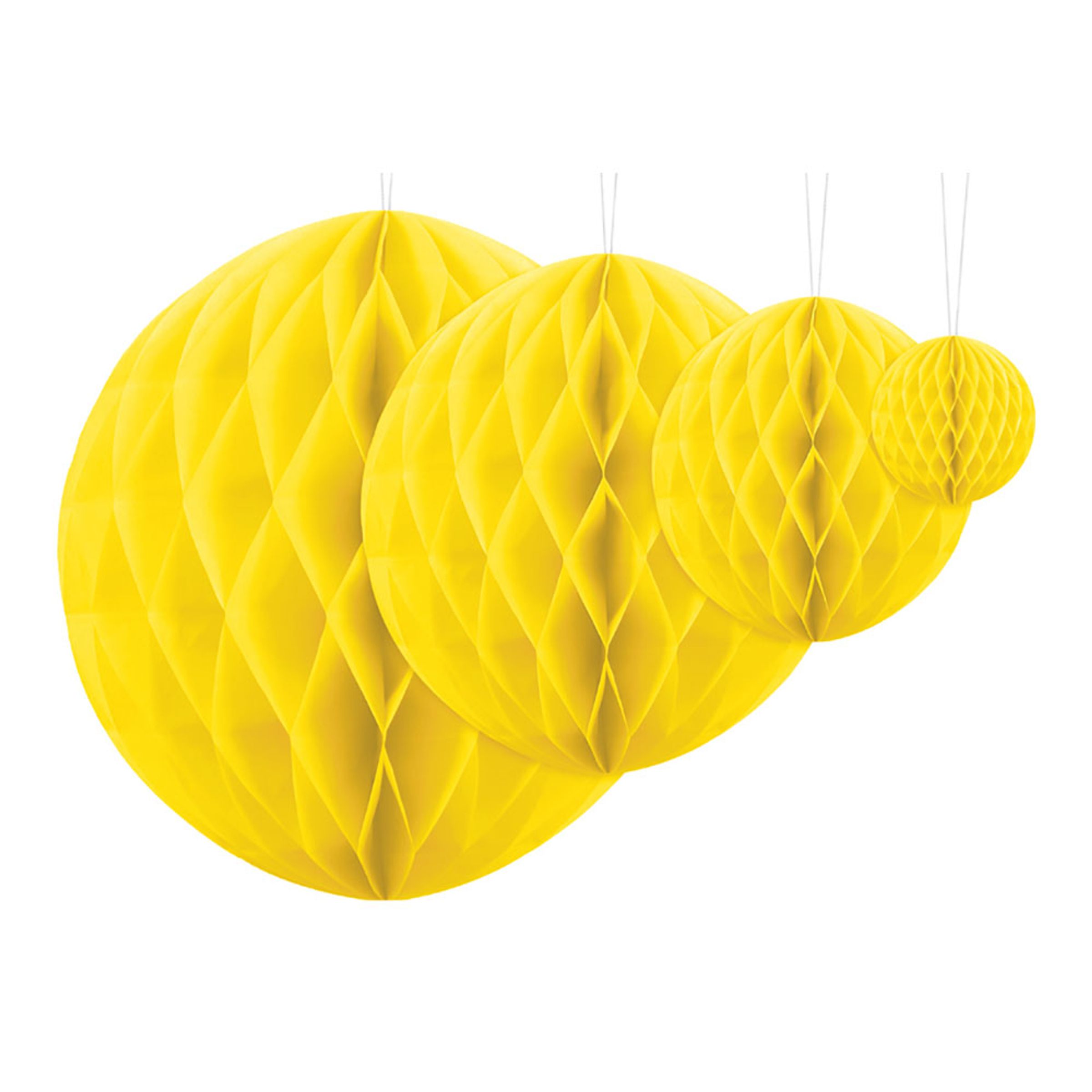 Läs mer om Honeycomb Boll Gul - 20 cm