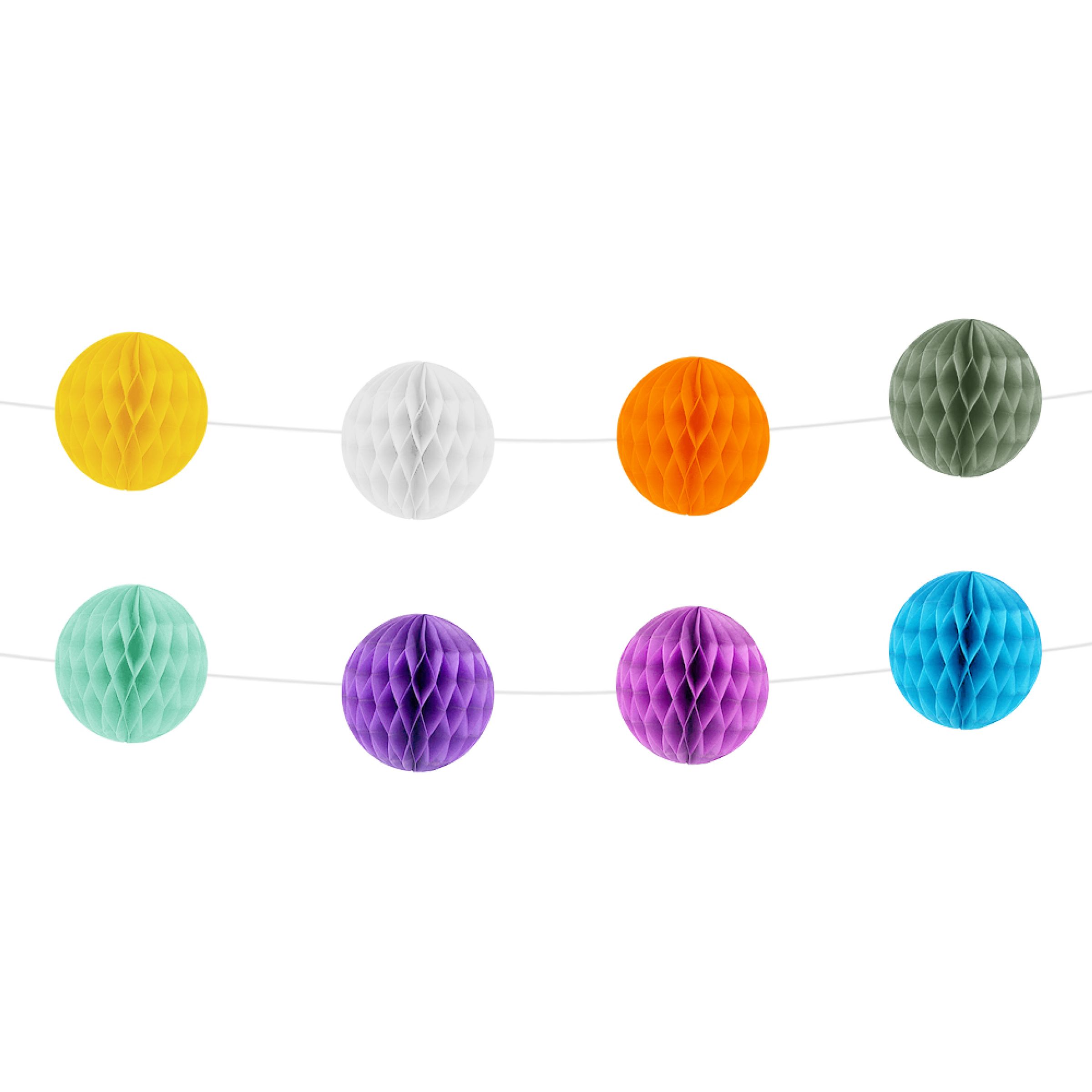 Honeycomb Girlang Flerfärgad | Hem - Festartiklar - Festdekoration - Girlanger | Pryloteket