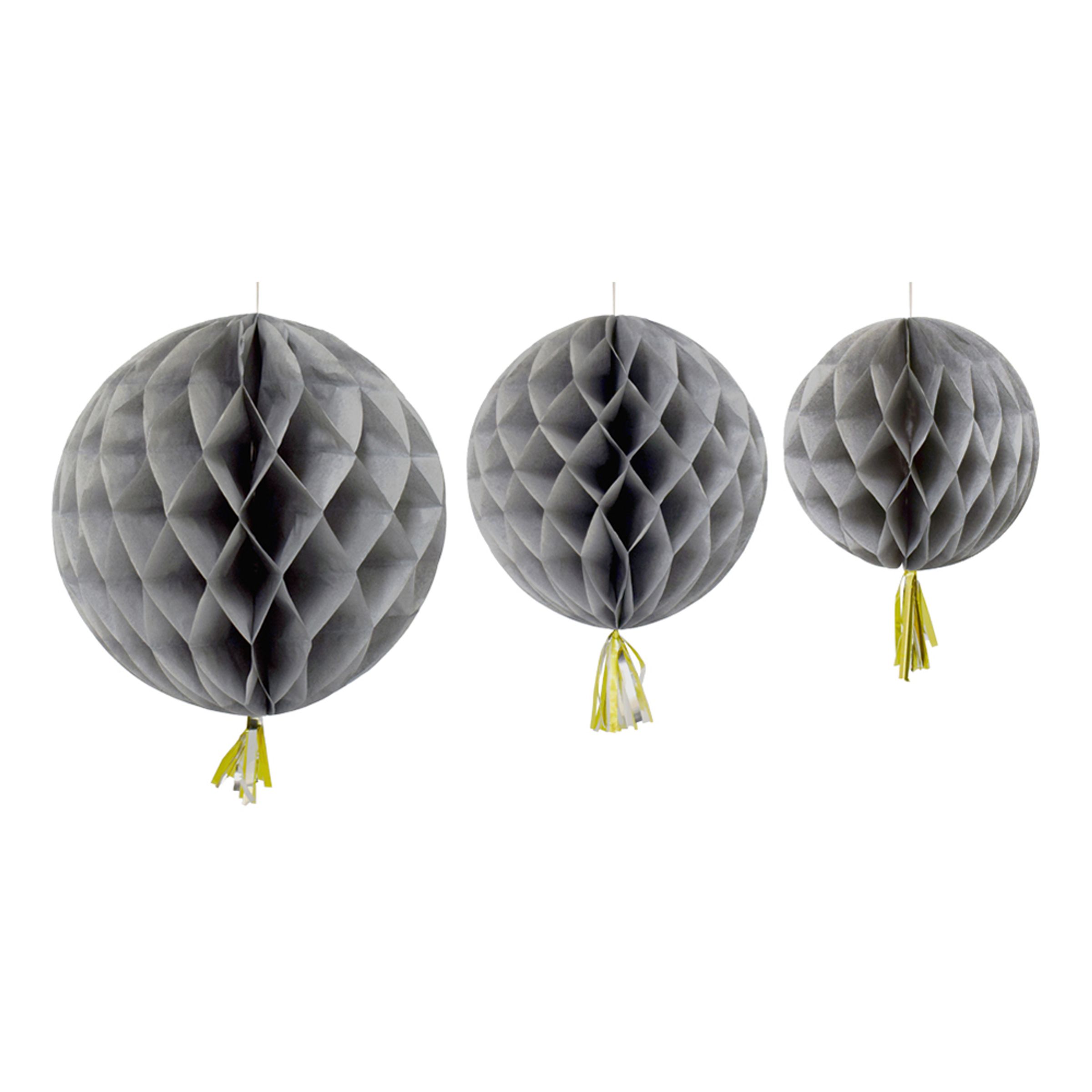 Honeycomb Tassel Grå - 3-pack