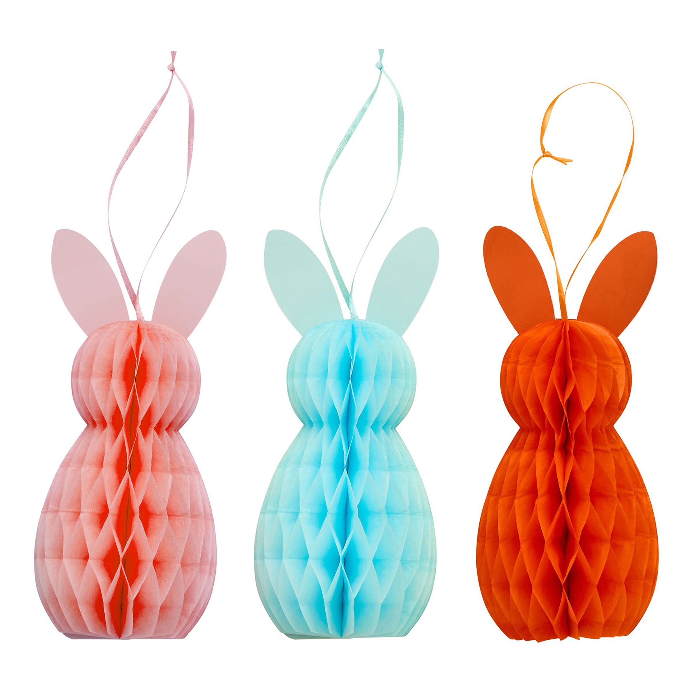 Honeycombs Kaniner - 3-pack | Hem - Teman - Högtider - Påsk - Påskpynt | Pryloteket