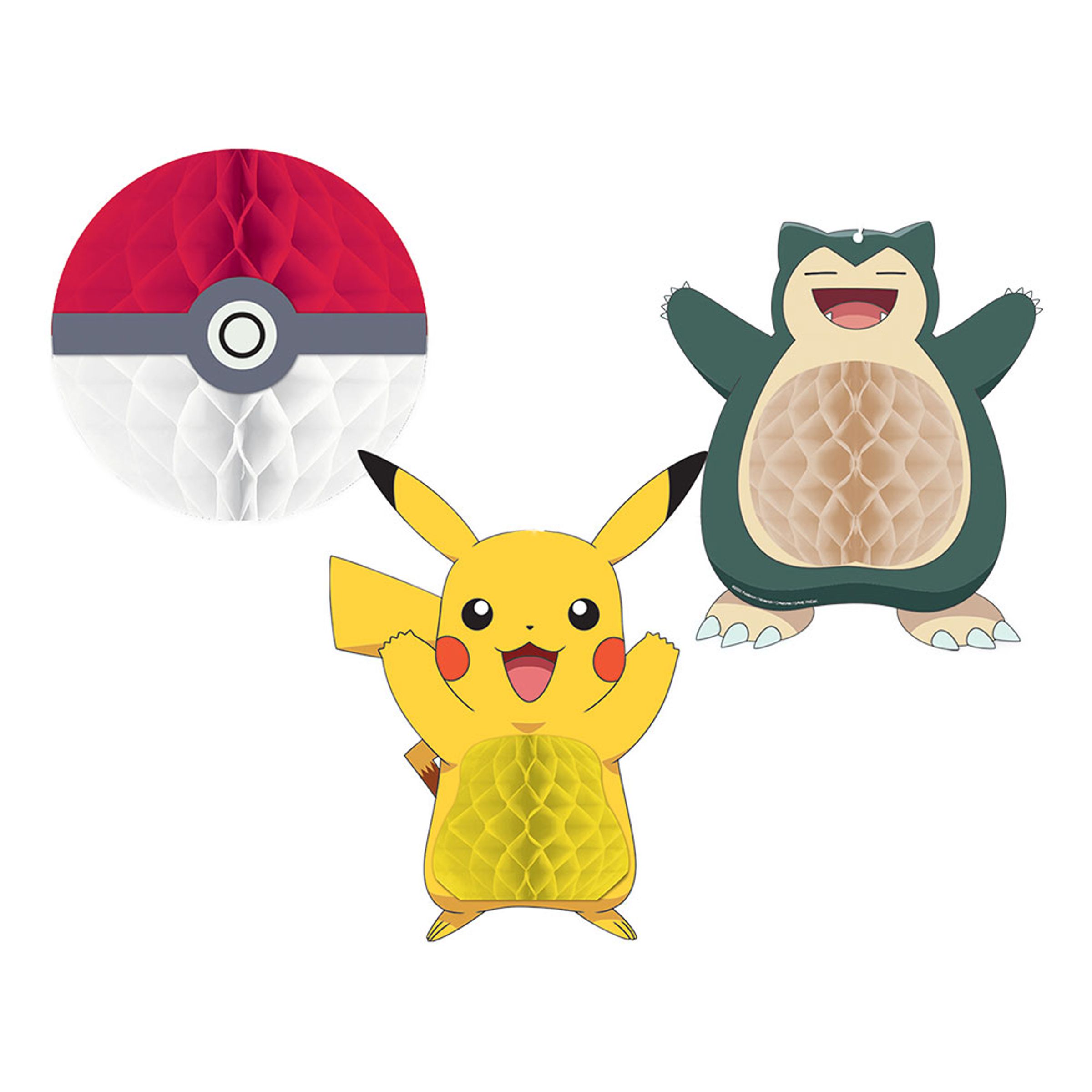 Honeycombs Pokémon Hängande Dekoration - 3-pack