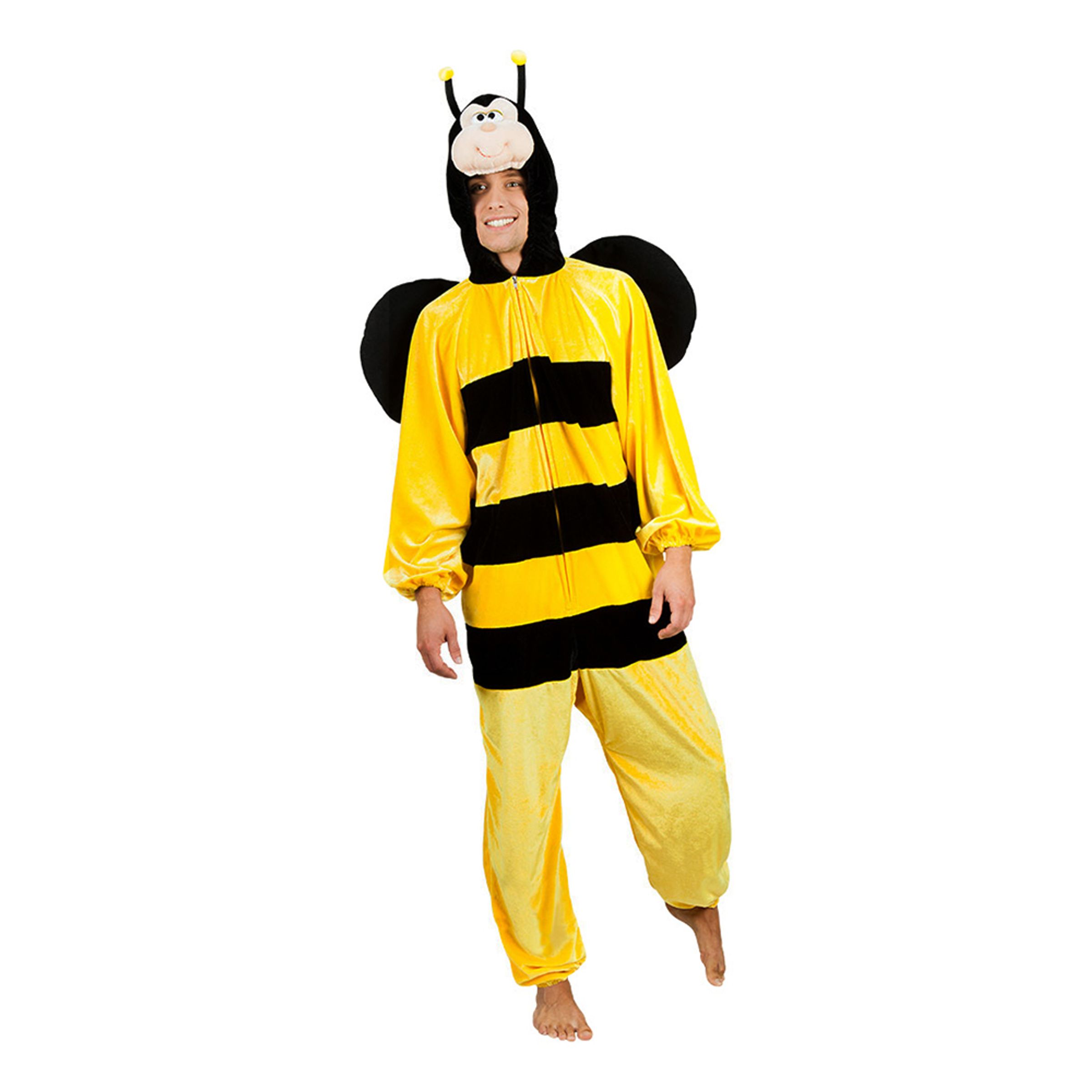 Honungsbi Onesie Maskeraddräkt - X-Large | Hem//Maskerad//Maskeraddräkter//Damdräkter | PartyOutlet