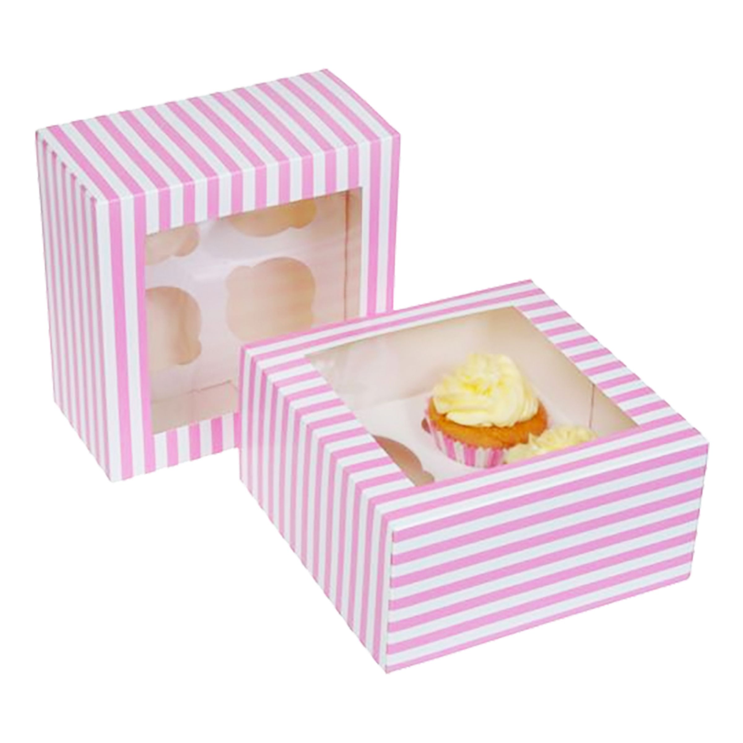 House Of Marie Cupcake Boxar Rosa/Vit - 2-pack