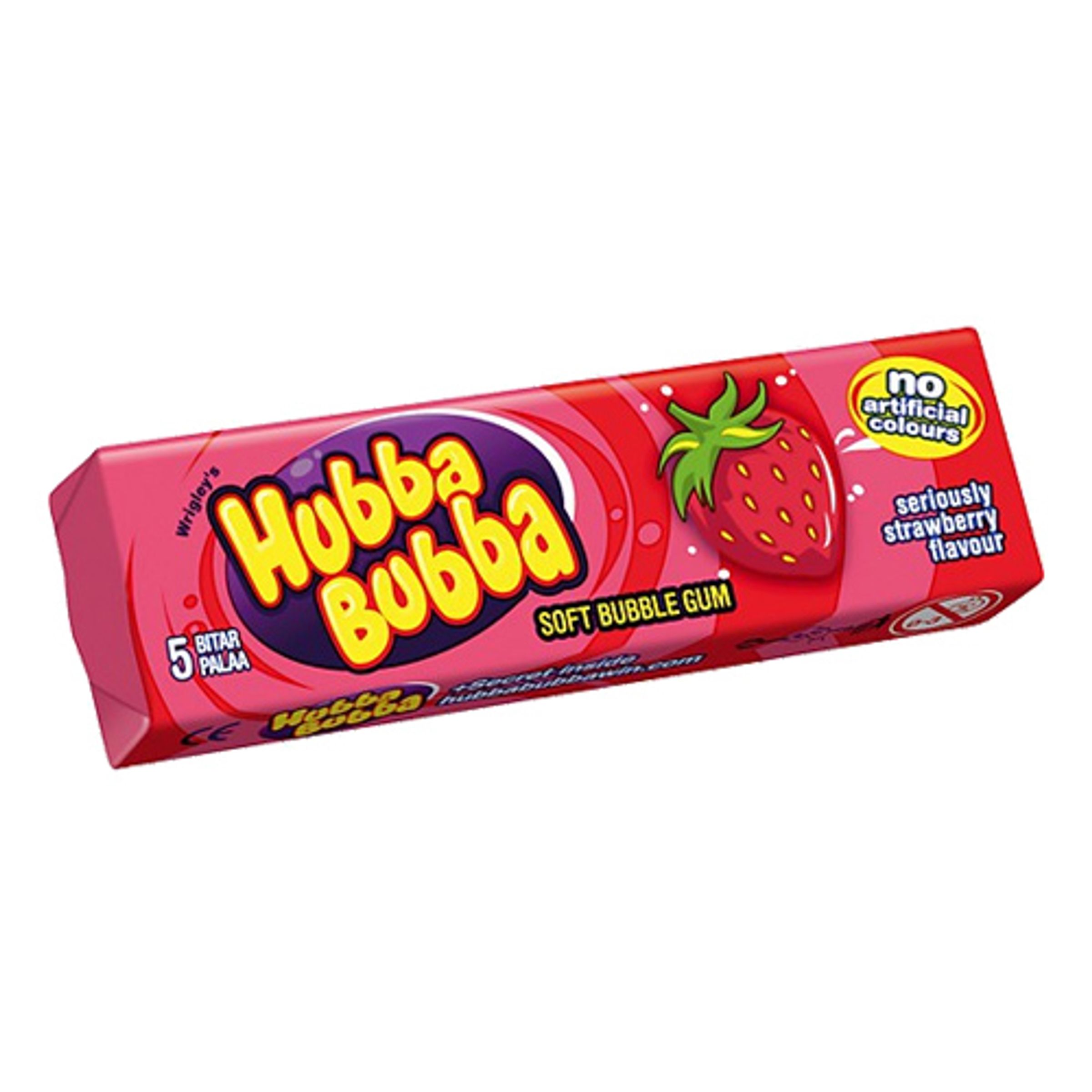 Läs mer om Hubba Bubba Jordgubbe - 1-pack