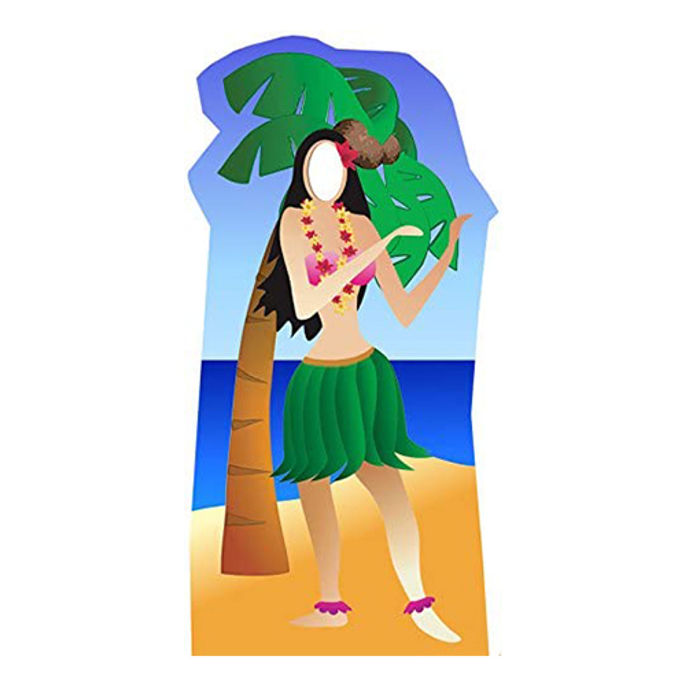 Hula Girl Kartongfigur