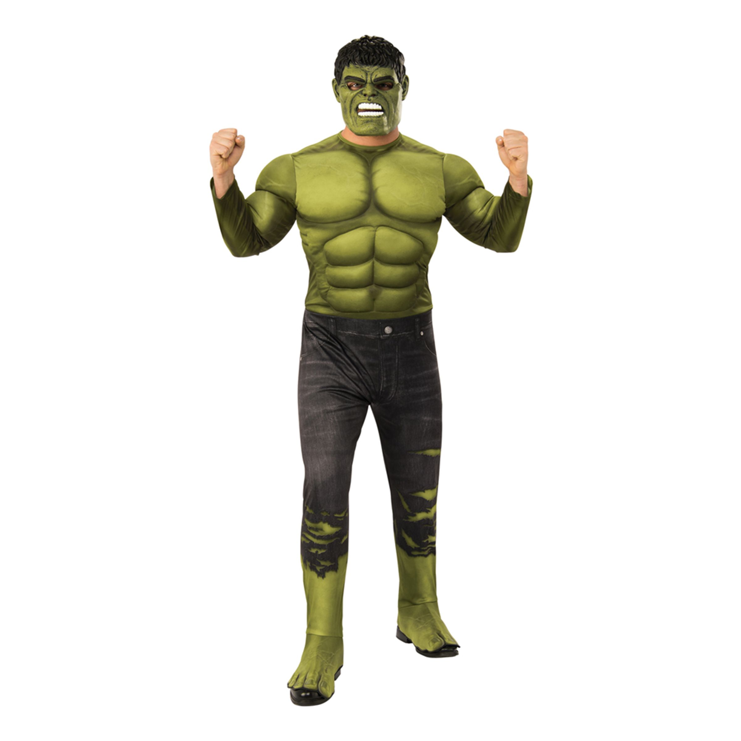 Läs mer om Hulk Deluxe Maskeraddräkt - Standard