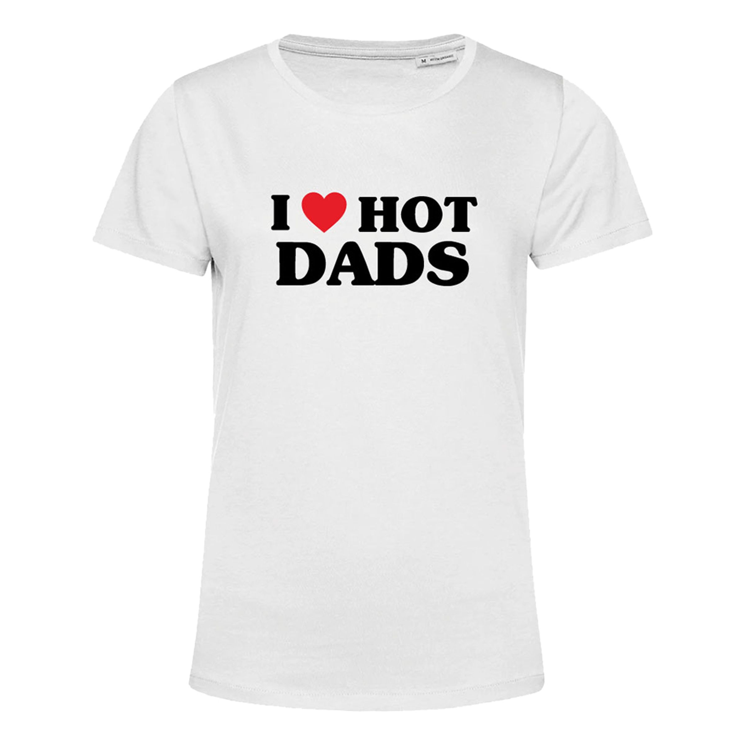 Läs mer om I Love Hot Dads Dam T-shirt - Large