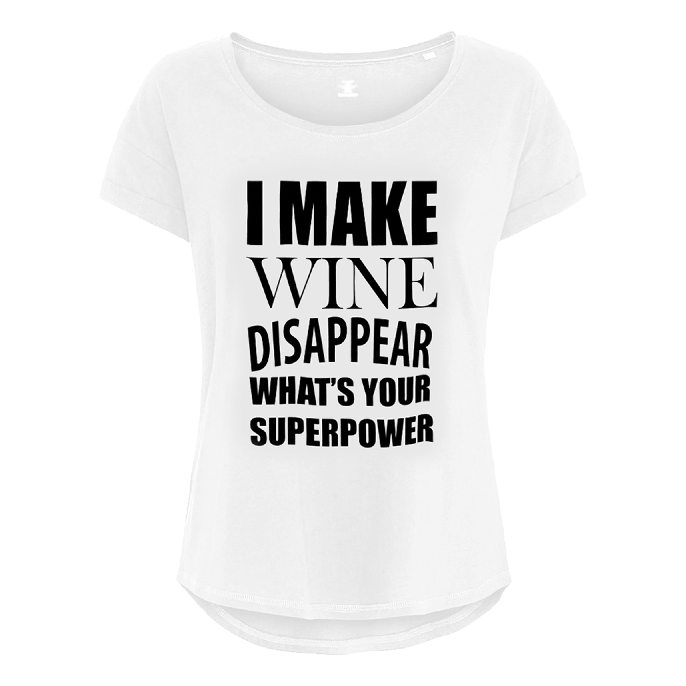 Läs mer om I Make Wine Disappear Dam T-shirt - XX-Large
